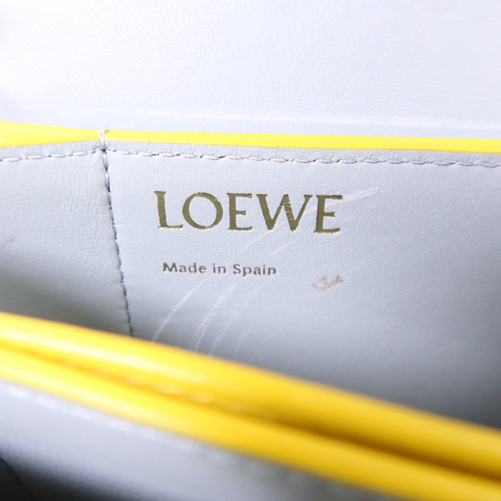 LOEWE 羊皮皮革Goya金扣肩背袋