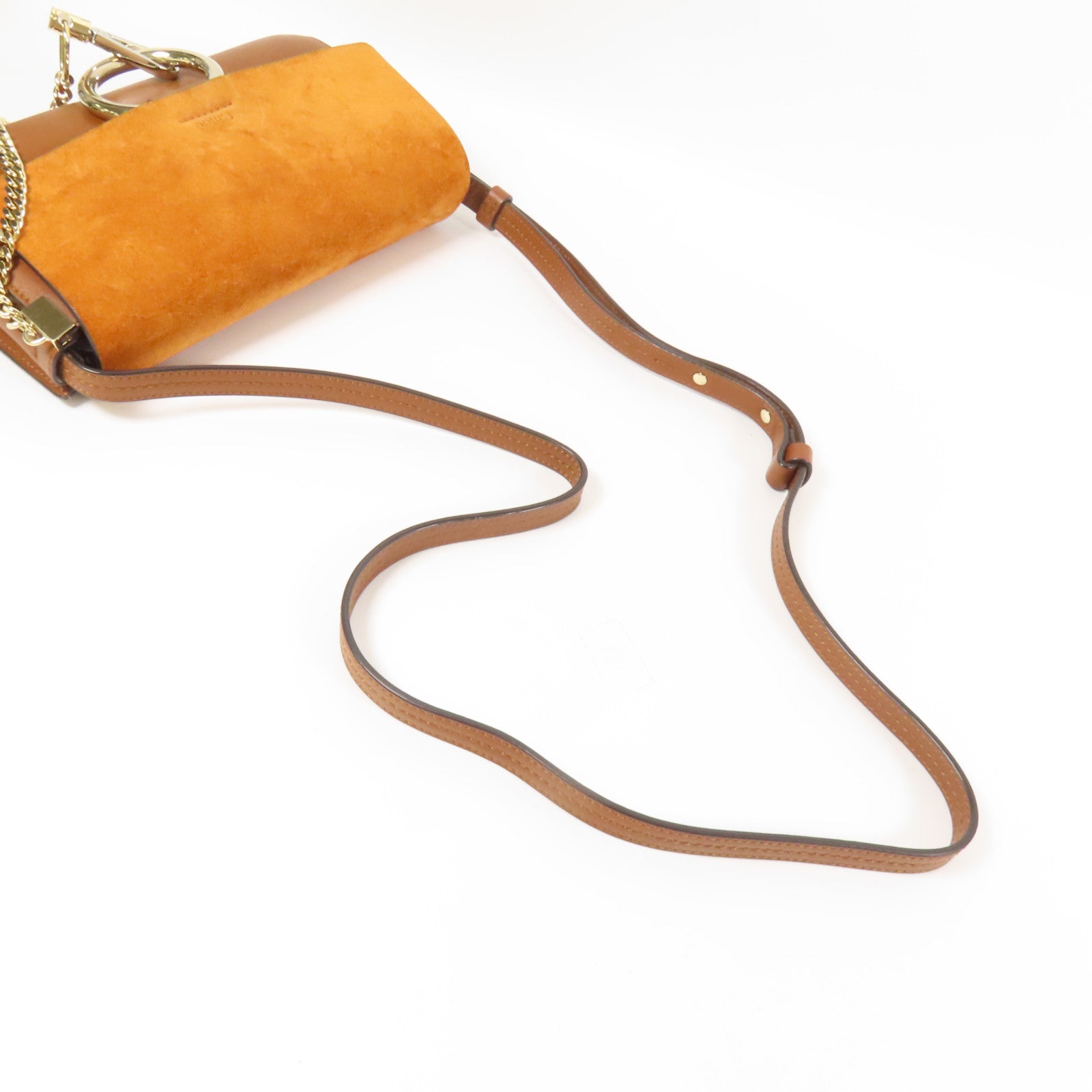 Chloe 牛皮皮革Shoulder Bag金扣肩背袋