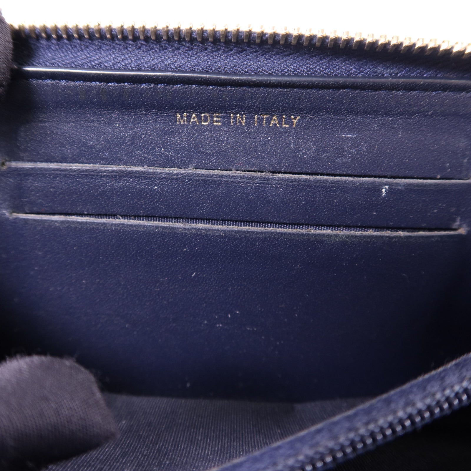 CHANEL 牛皮皮革Zipper Wallet金扣錢包