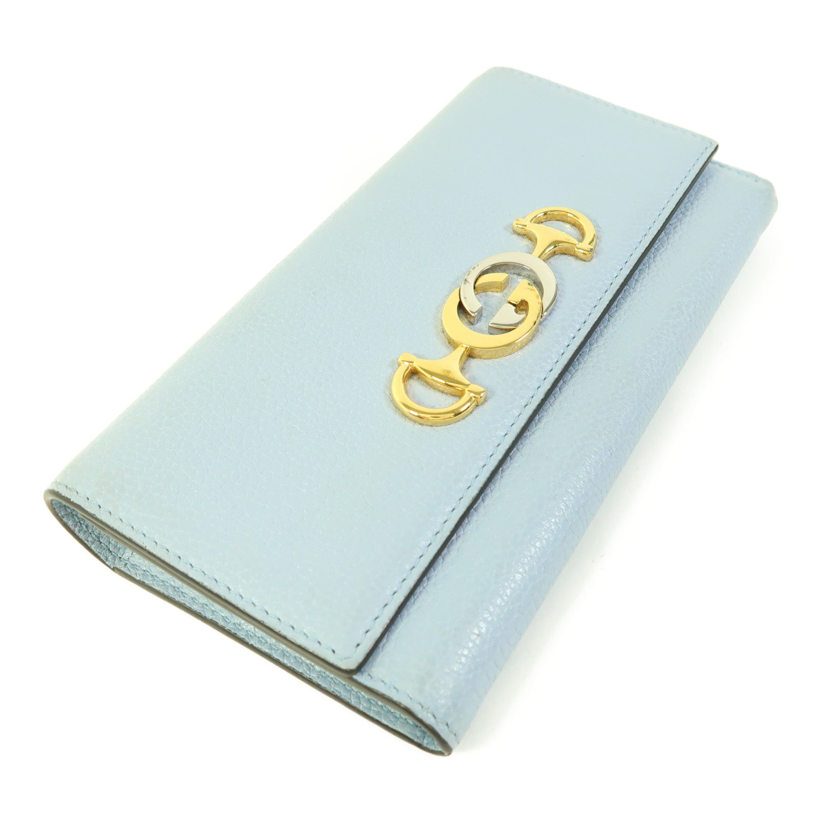 GUCCI 牛皮皮革Long Wallet金扣長錢包