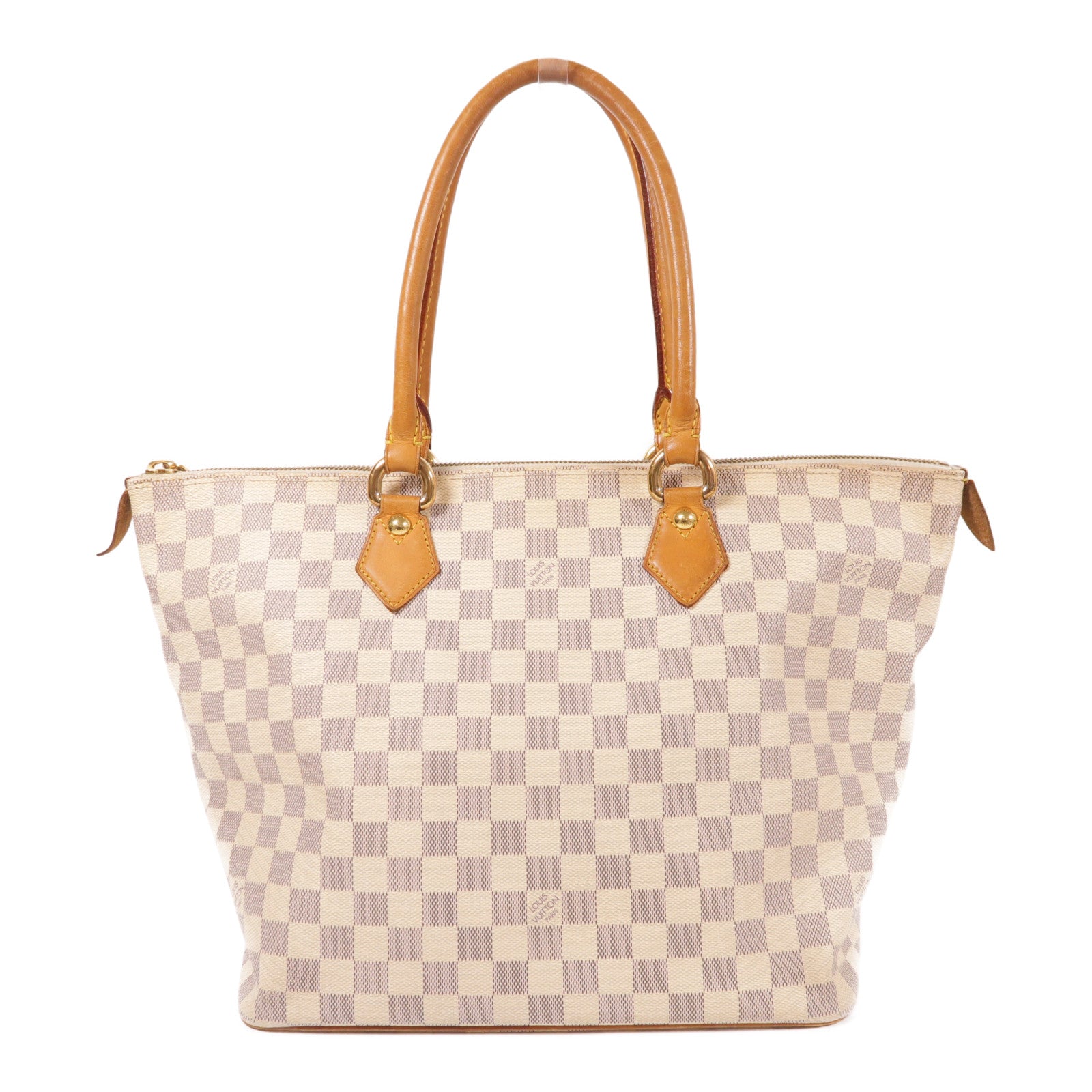 LOUIS VUITTON LV GHW Saleya MM Hand Bag N51185 Damier Azur White
