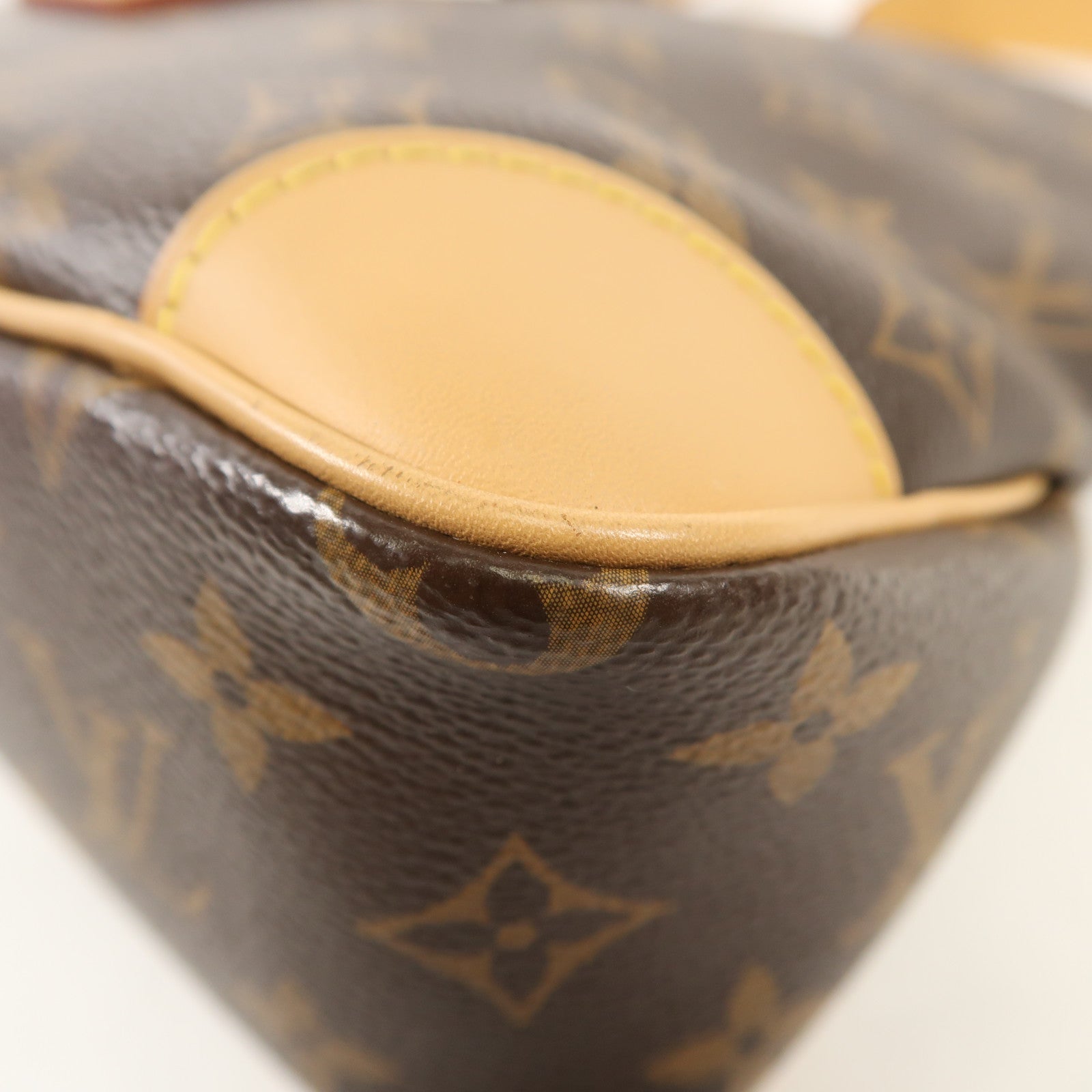 LOUIS VUITTON Monogram Macassar Odeon PM金扣手挽袋