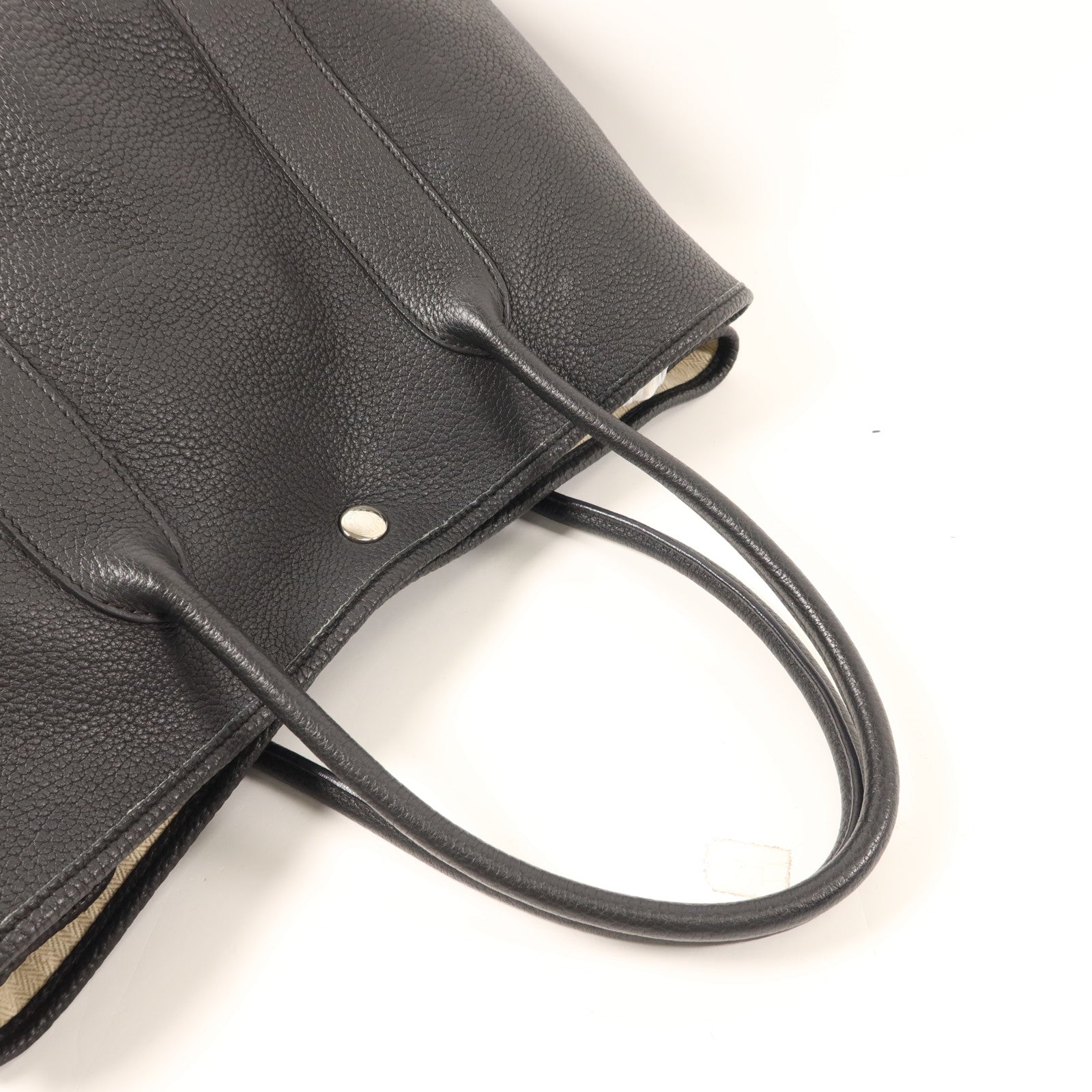 HERMES Negonda皮革GardenParty PM銀扣手挽袋