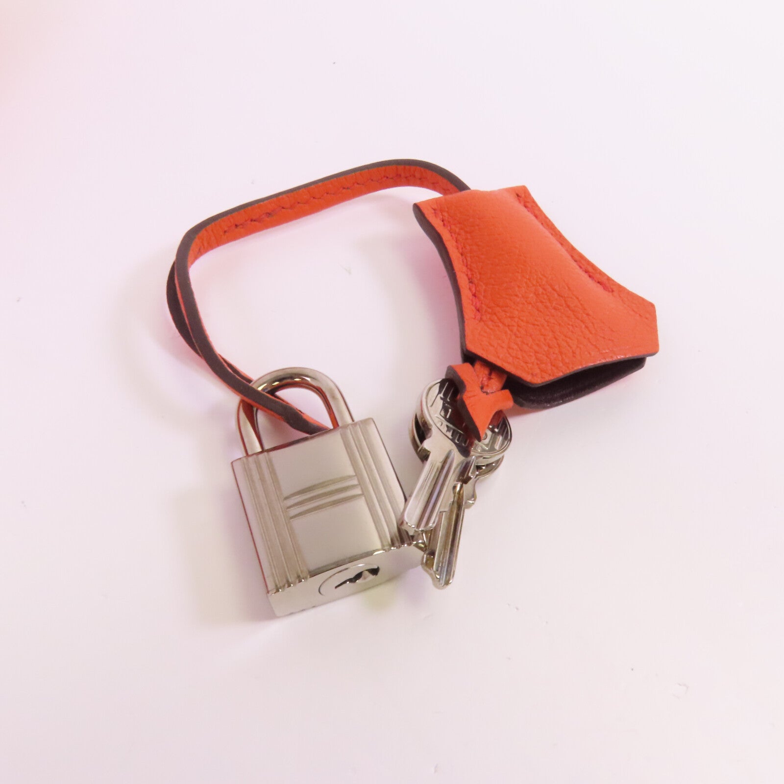 HERMES Everⅽolor皮革Tool Box 20銀扣手挽肩背兩用袋Orange Poppy
