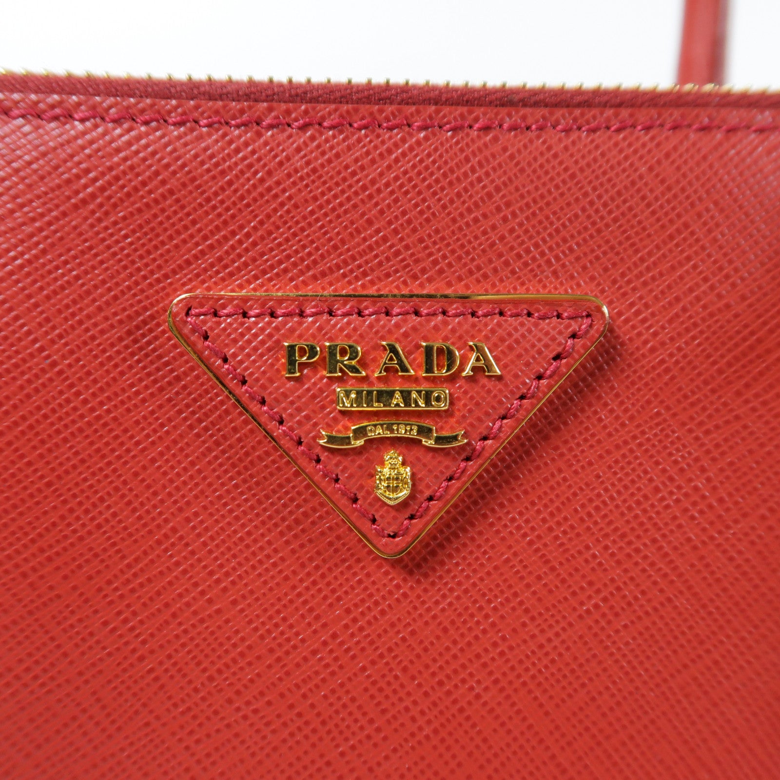PRADA 牛皮皮革Galleria金扣手挽肩背兩用袋