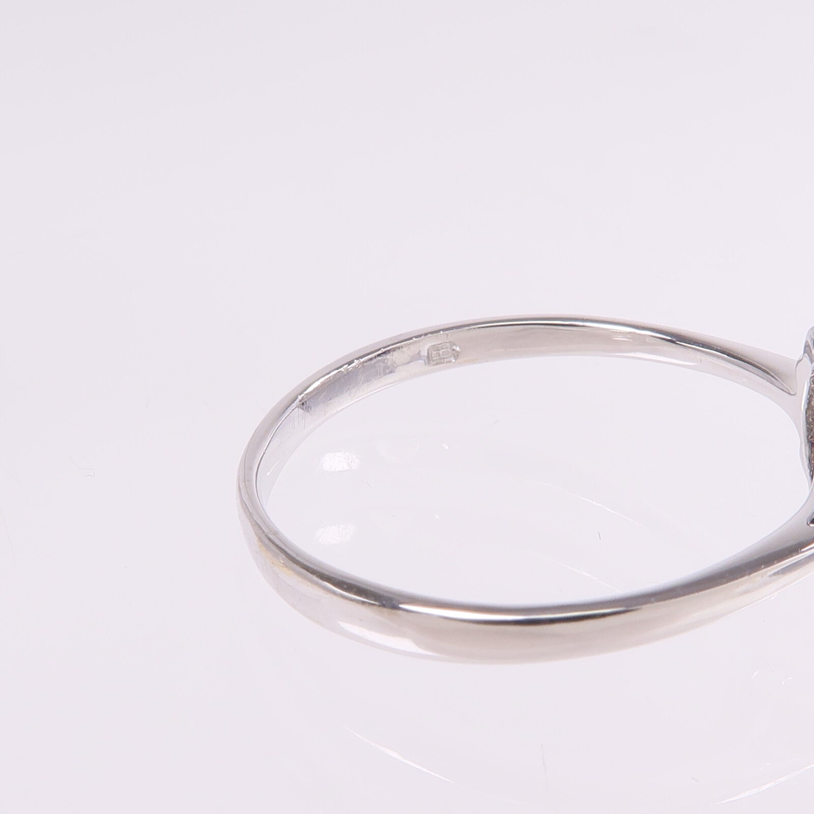 JEWELRY 【激減優惠】18K白金Sapphire Diamond Ring藍寶石/鑽石戒指US#8.25