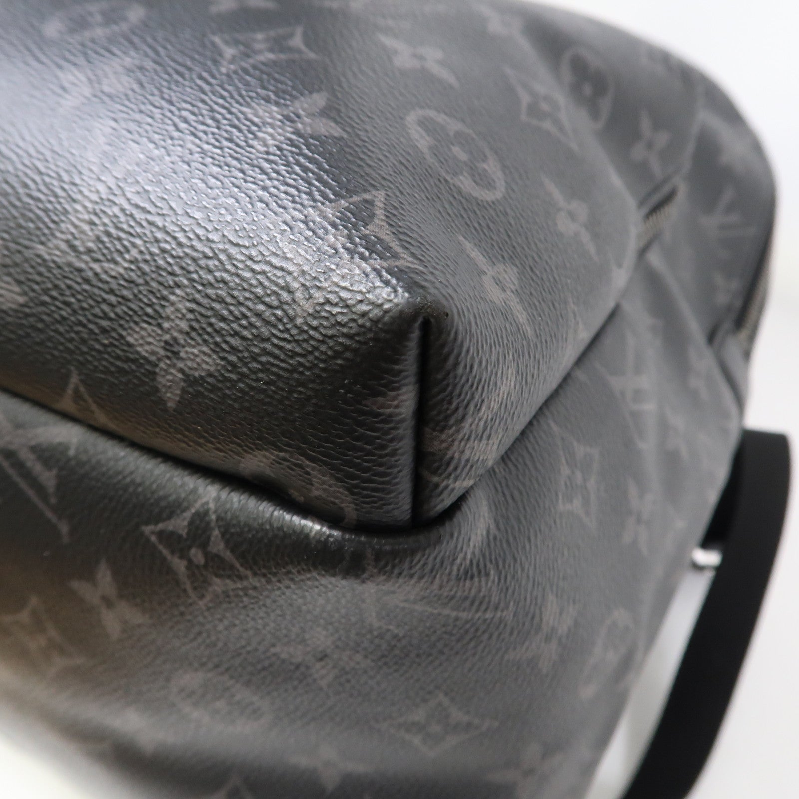 LOUIS VUITTON Monogram Eclipse Discovery銀扣背包黑色