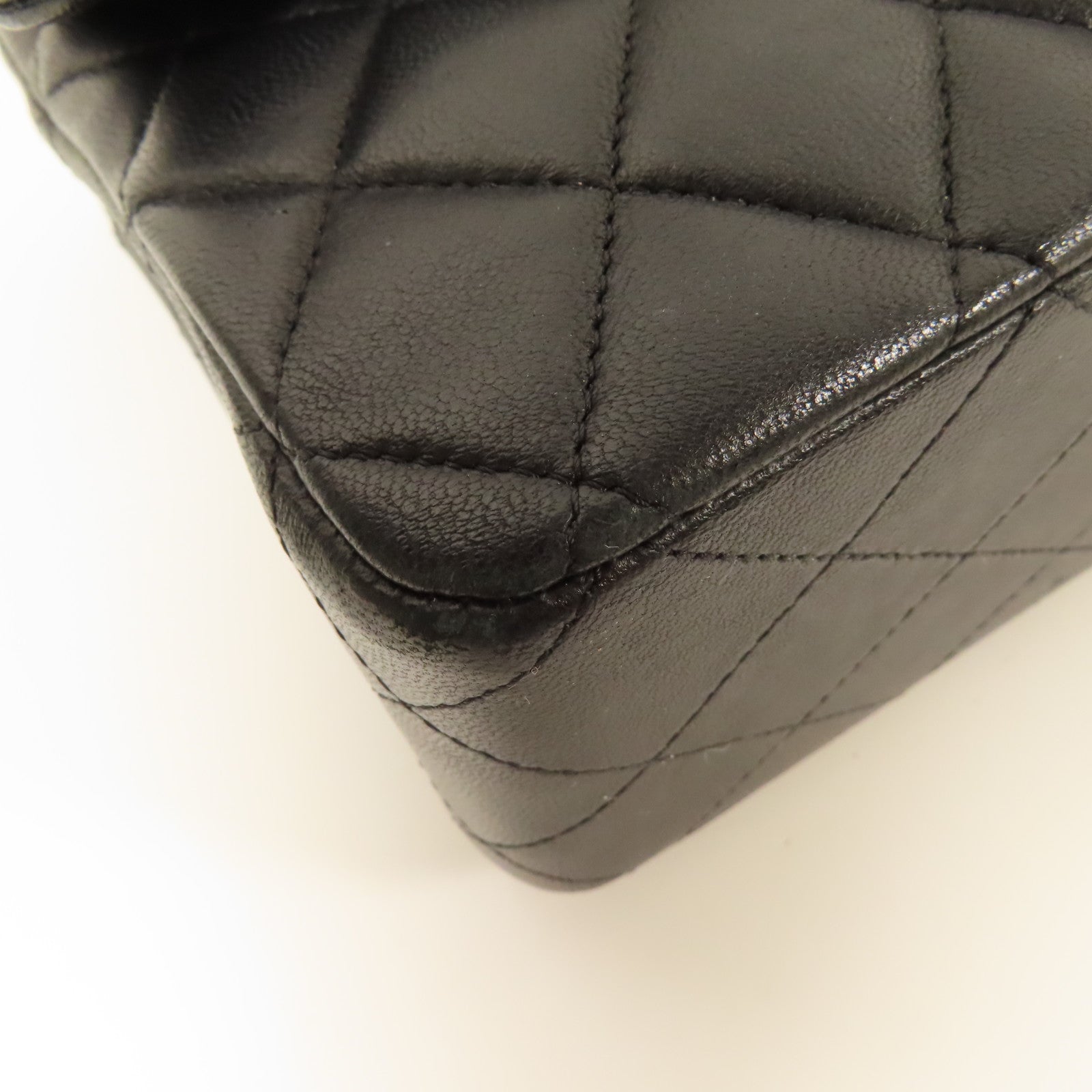 CHANEL 羊皮皮革Classic 25銀扣鏈帶肩背袋