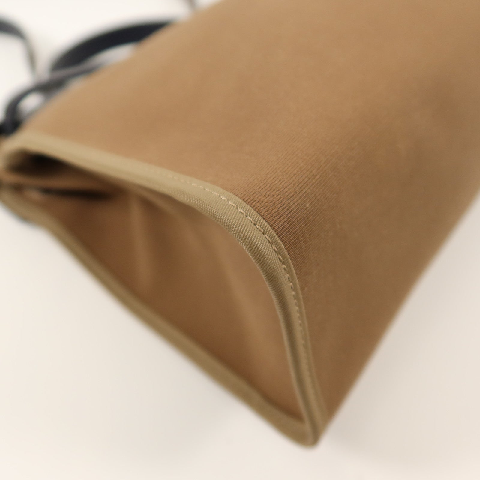 HERMES 帆布Herbag PM手挽肩背兩用袋Etoupe