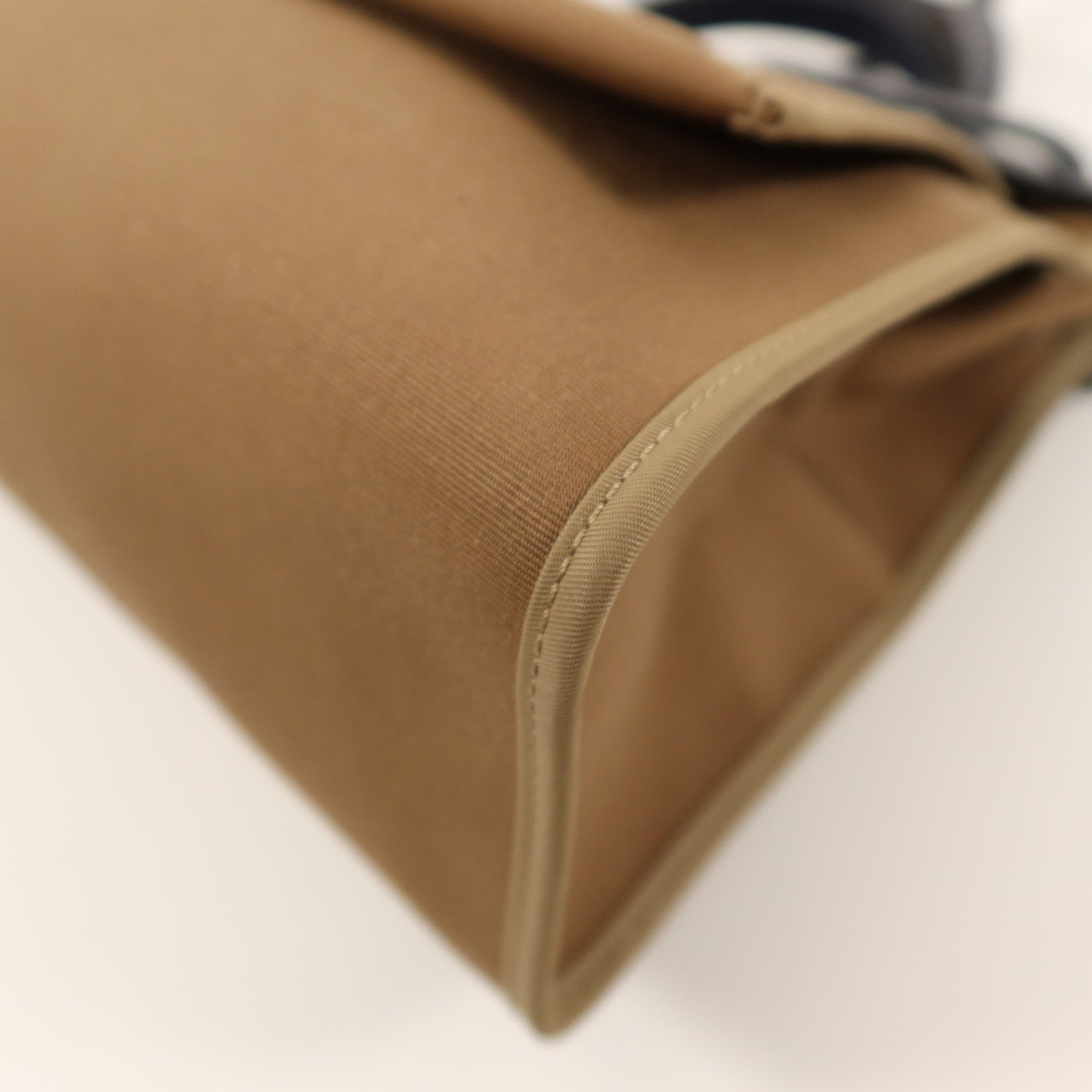HERMES 帆布Herbag PM手挽肩背兩用袋Etoupe