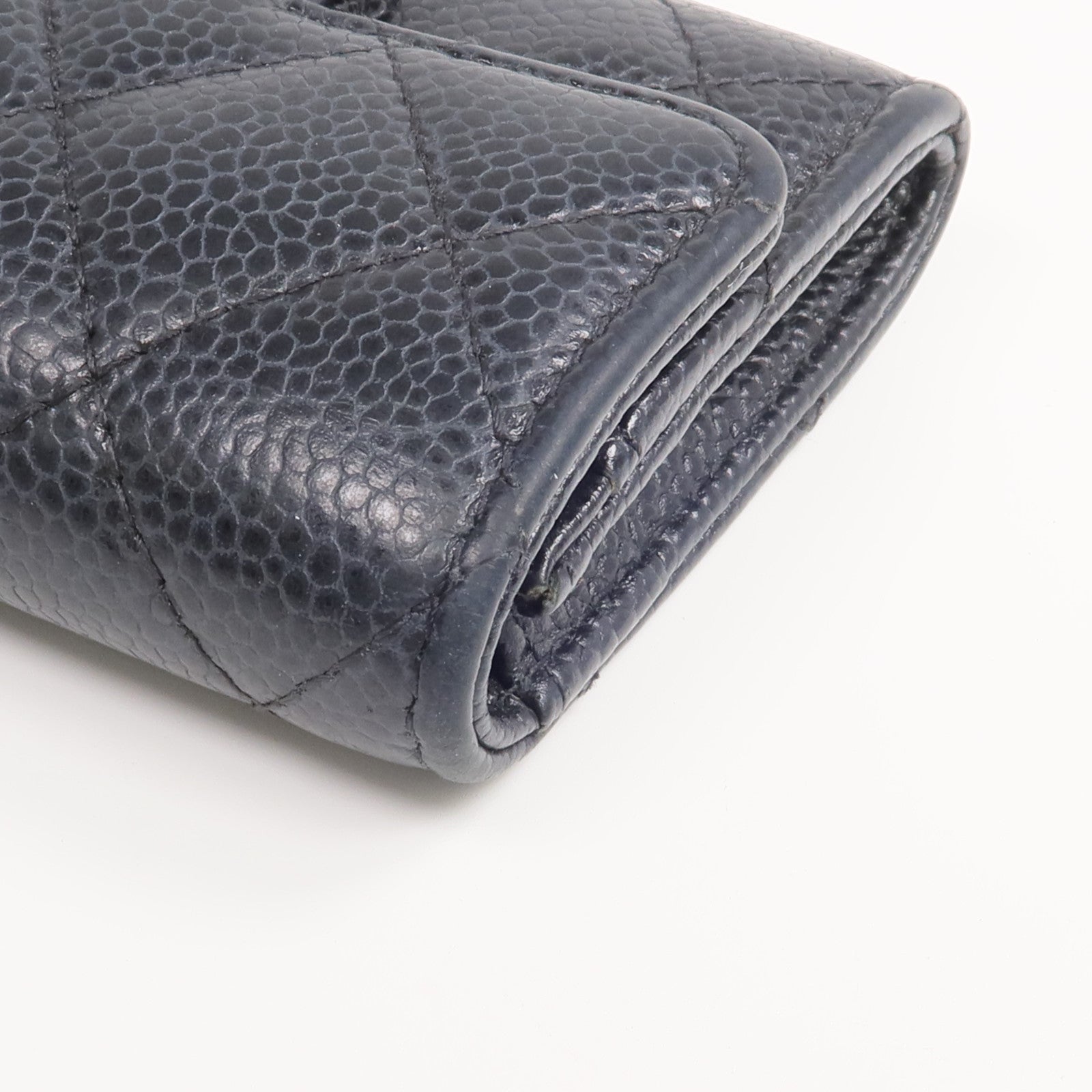 CHANEL 牛皮皮革Card Case銀扣卡片套