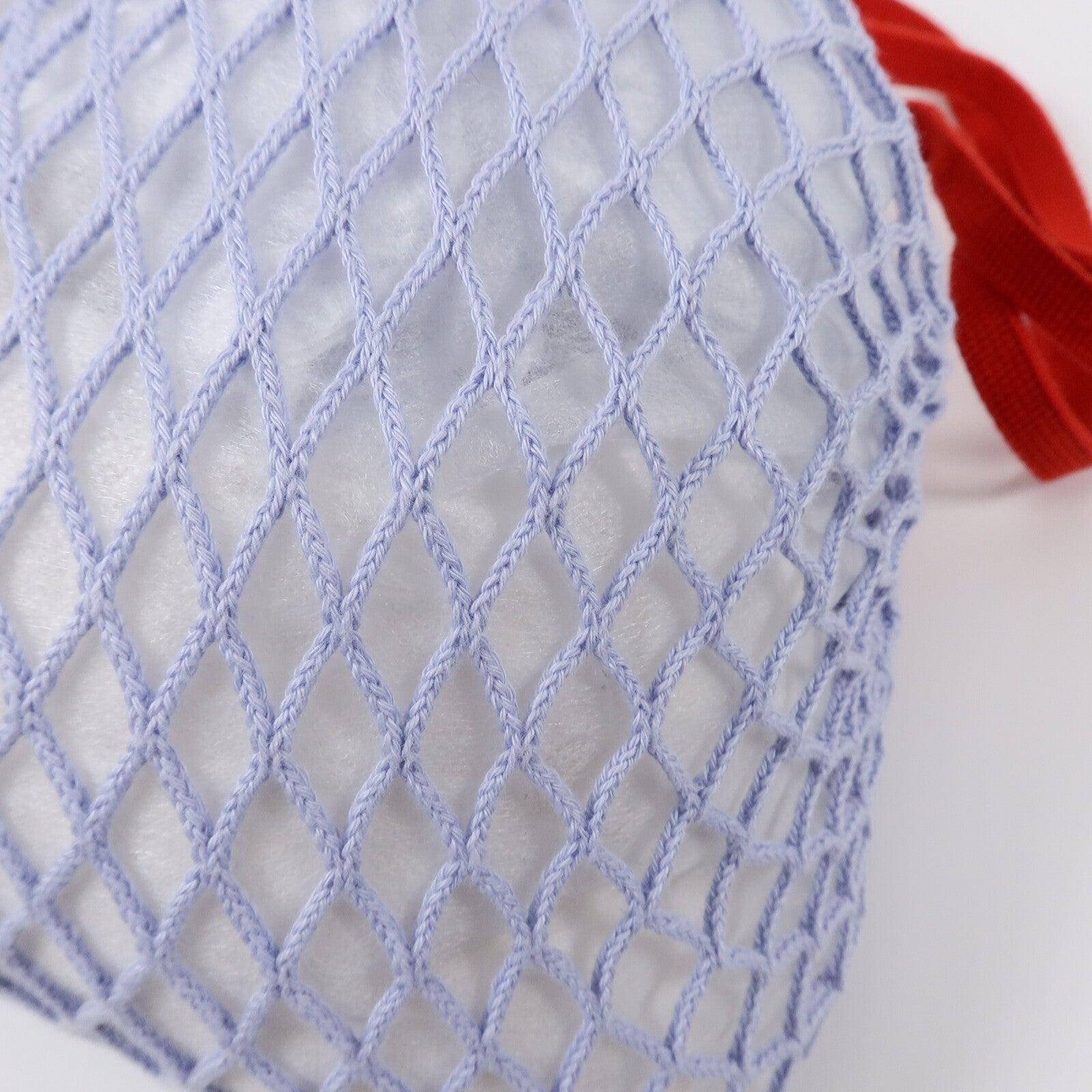 Longchamp 棉質/皮革Le Pliagr Mesh Bag L手挽肩背兩用袋