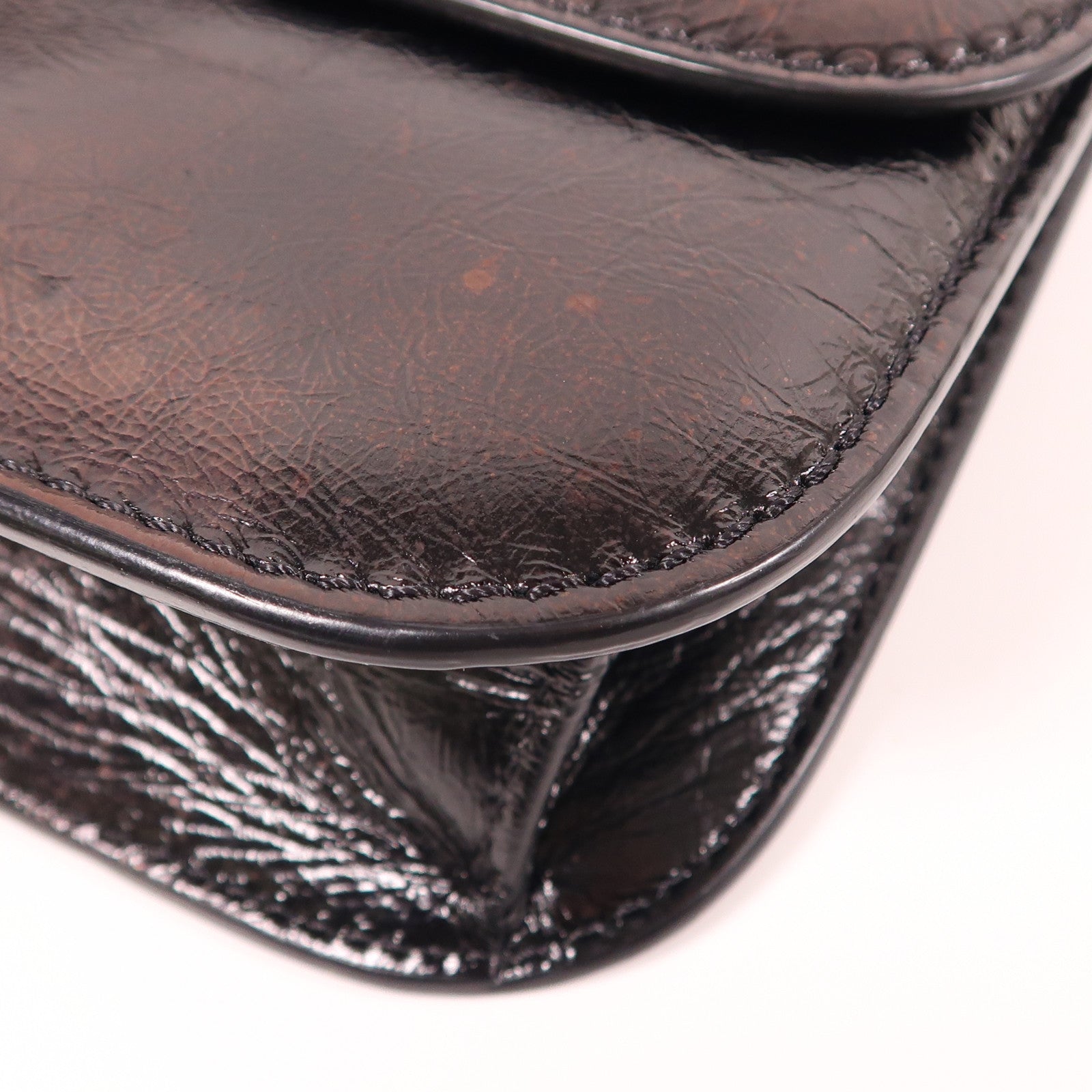 Valentino 皮革Chain Shoulder鏈帶肩背袋