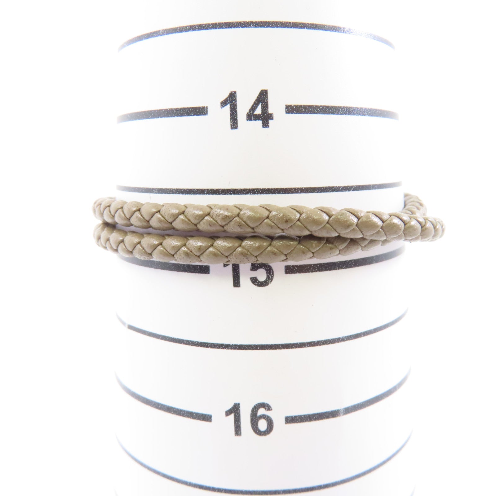 HERMES (PRICE DOWN) Roulis Bracelet Accessories Veau Swift Leather Metal Etoupe