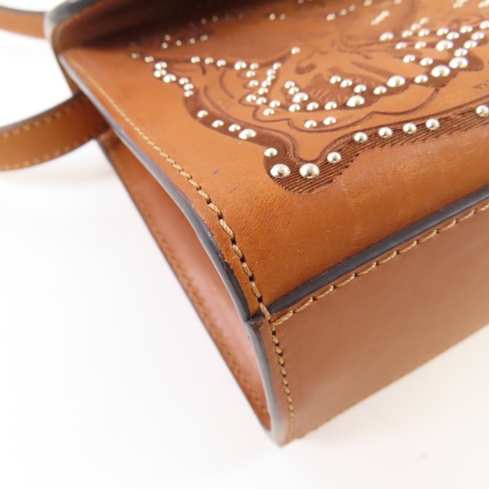 Valentino 牛皮皮革Shoulder Bag金扣肩背袋