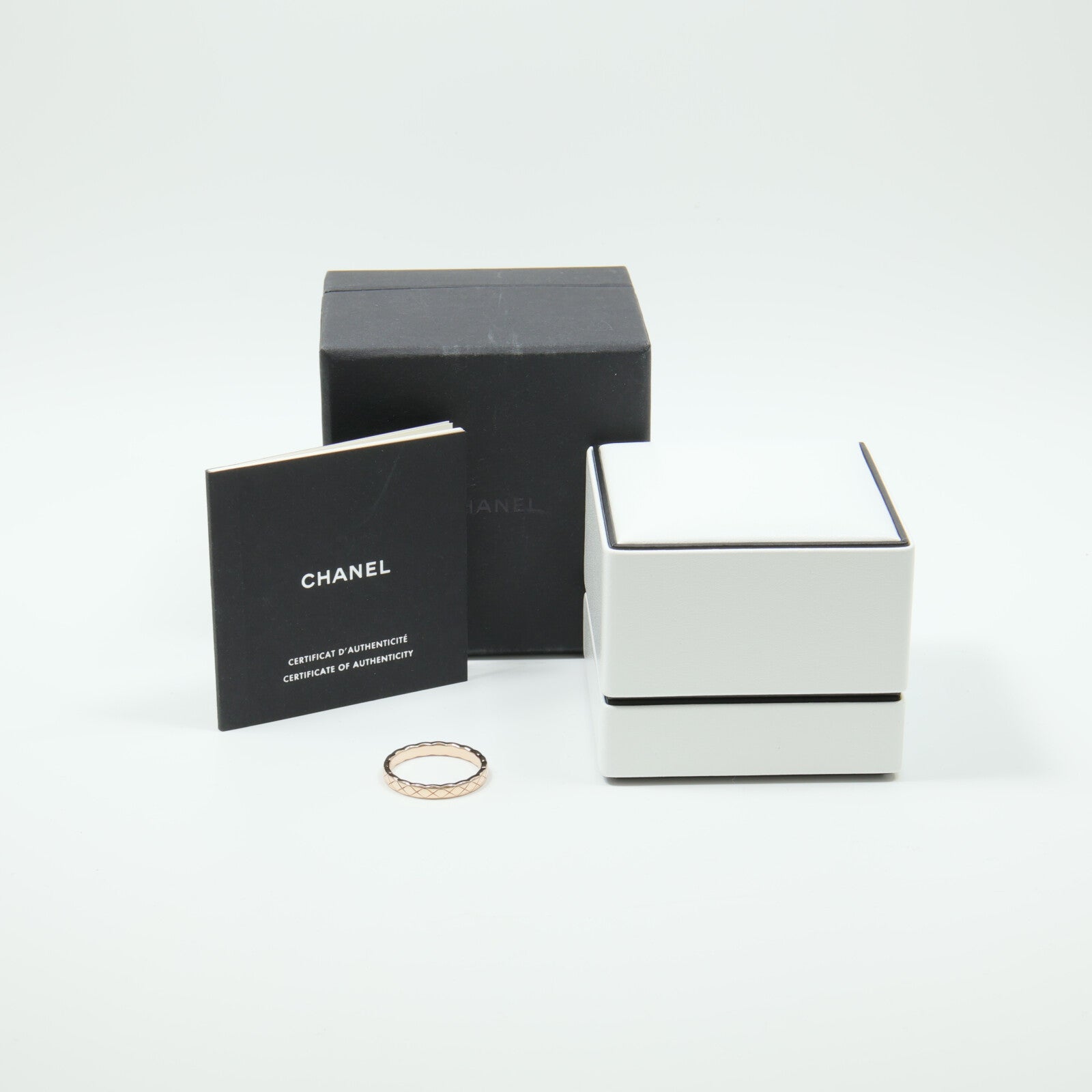 CHANEL 18K玫瑰金Coco Crush Ring戒指