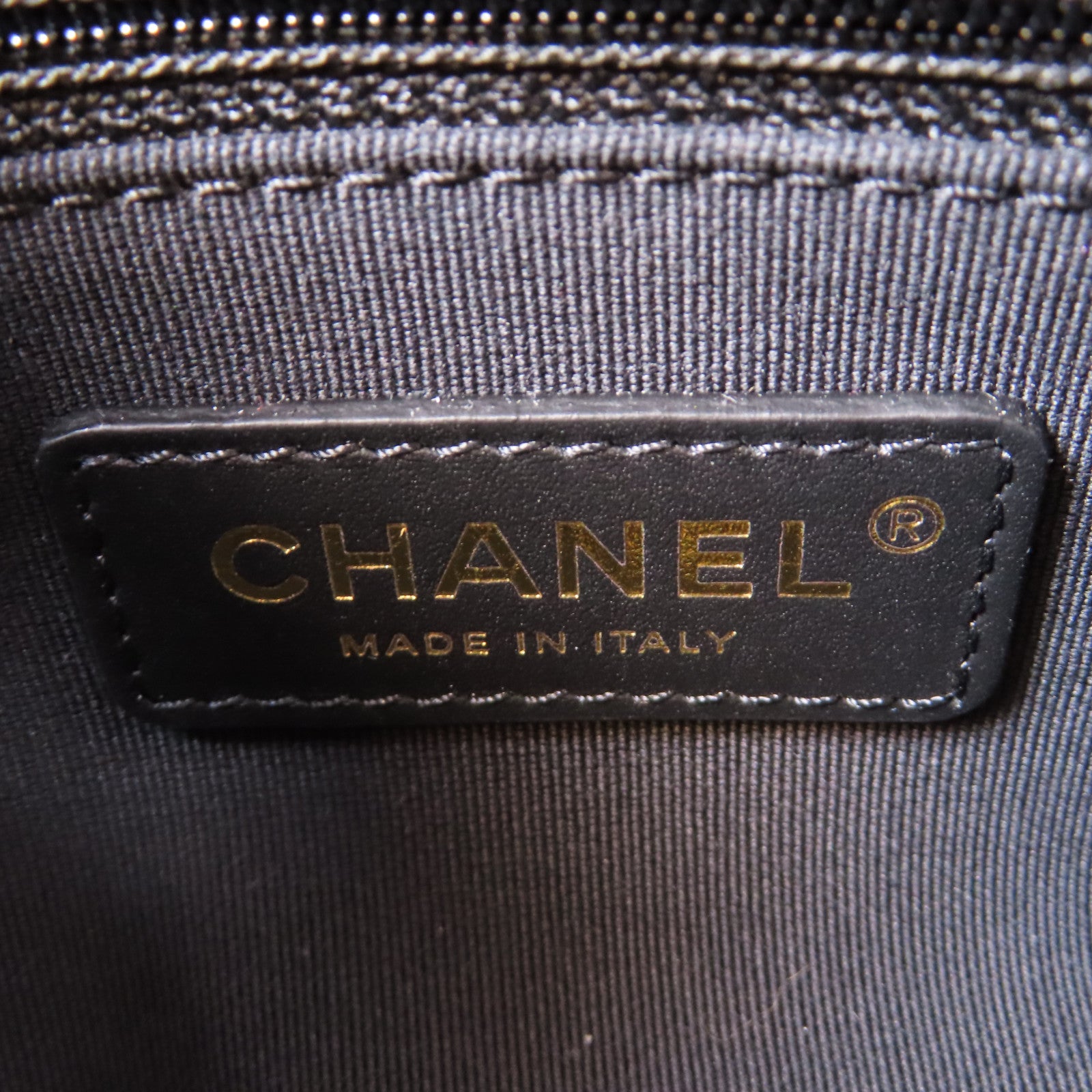 CHANEL 【激減優惠】菱格羊皮皮革2 Way Chain Shoulder金扣鏈帶手挽肩背兩用袋黑色