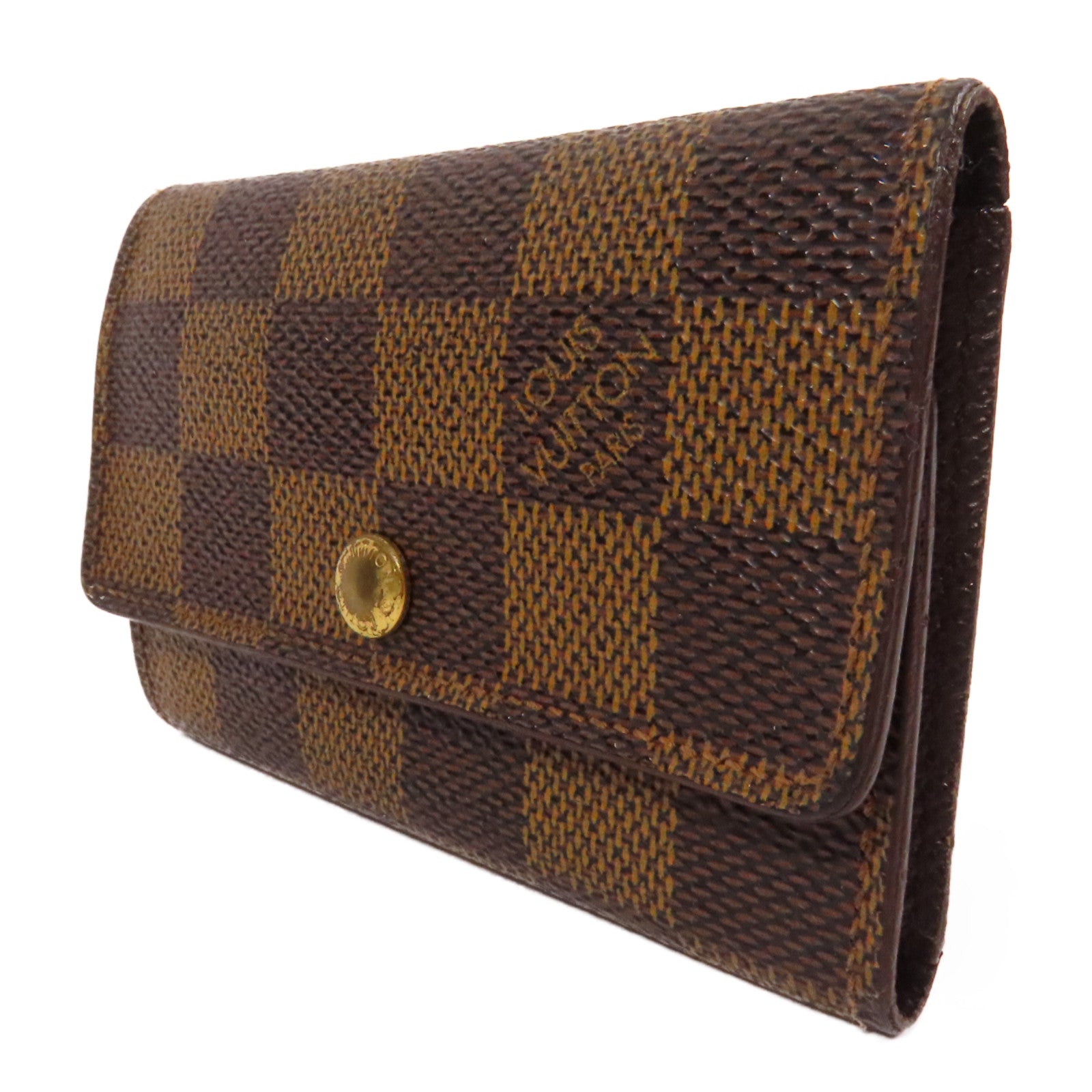 LOUIS VUITTON Damier 6 Key Holder金扣鎖匙包啡色
