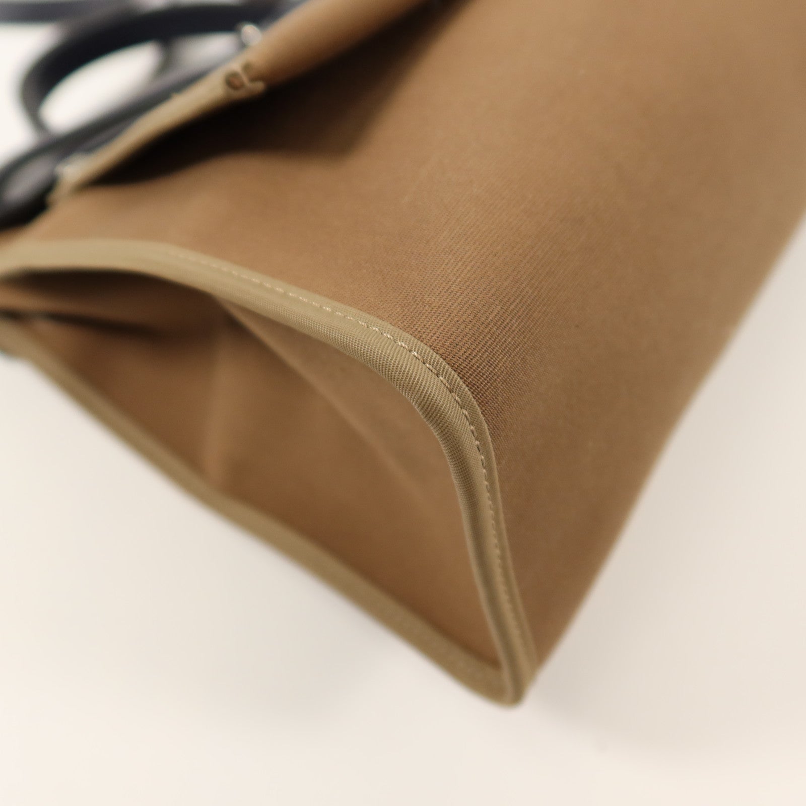 HERMES 帆布Herbag PM手挽肩背兩用袋Etoupe