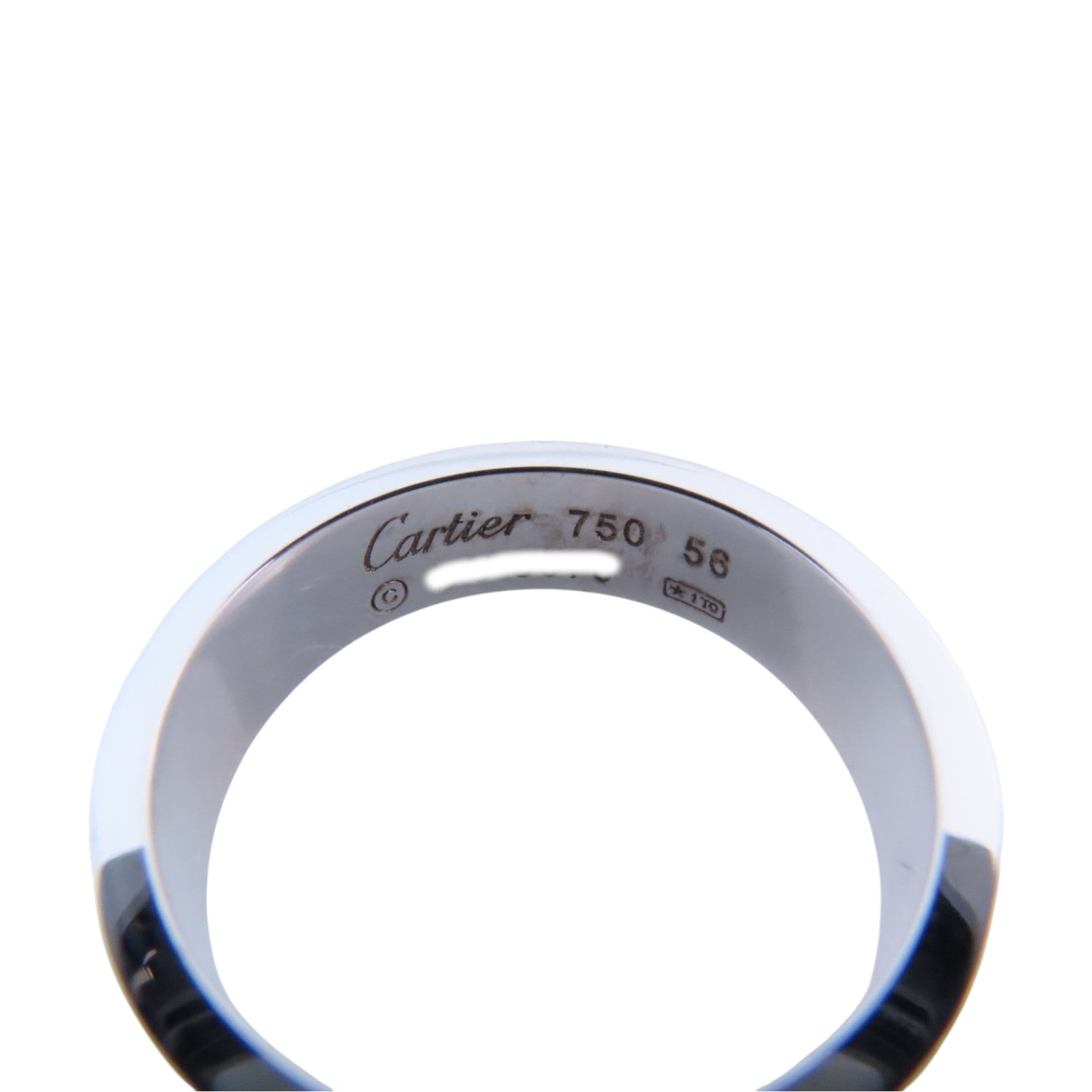 CARTIER 18K白金Love Ring戒指#58/US#7.25