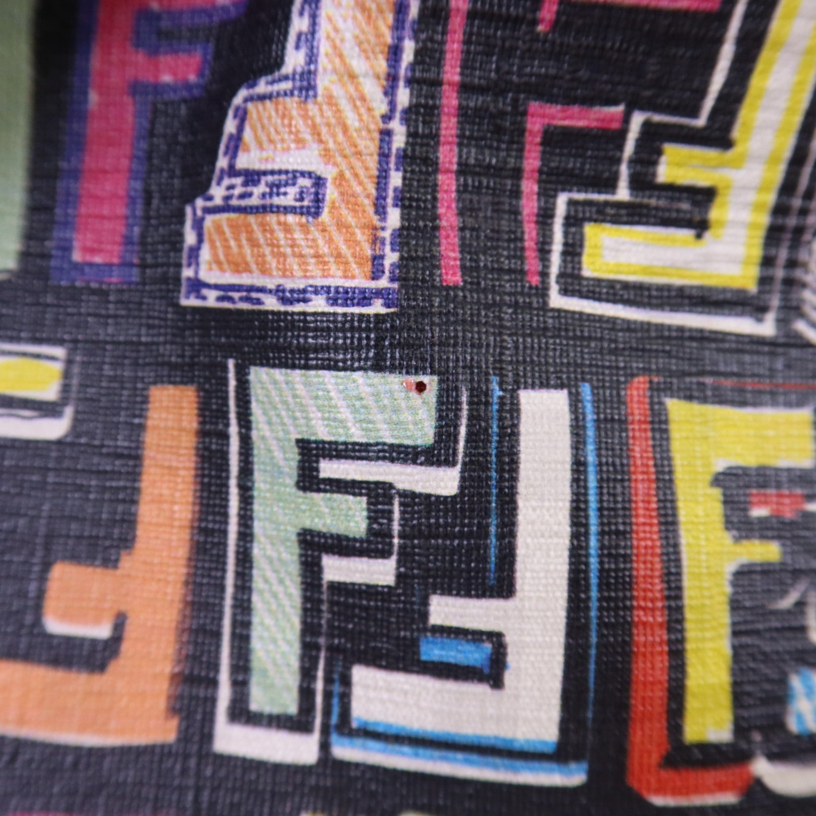 FENDI 塗層帆布Shoulder Tote金扣肩背袋/手挽袋