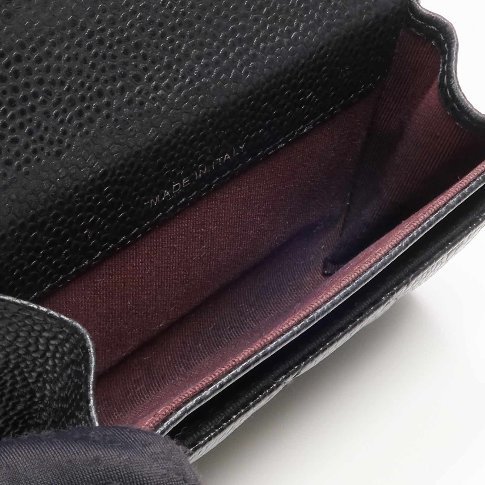 CHANEL 牛皮皮革Card Case銀扣卡片套