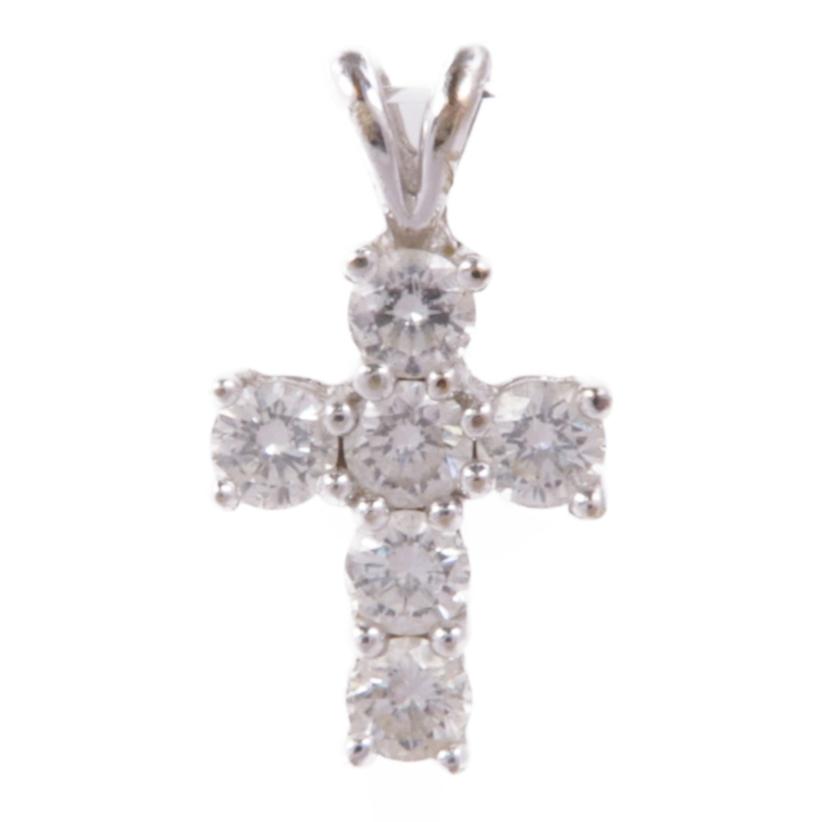 JEWELRY 18K白金Diamond Pendant Top鑽石吊墜