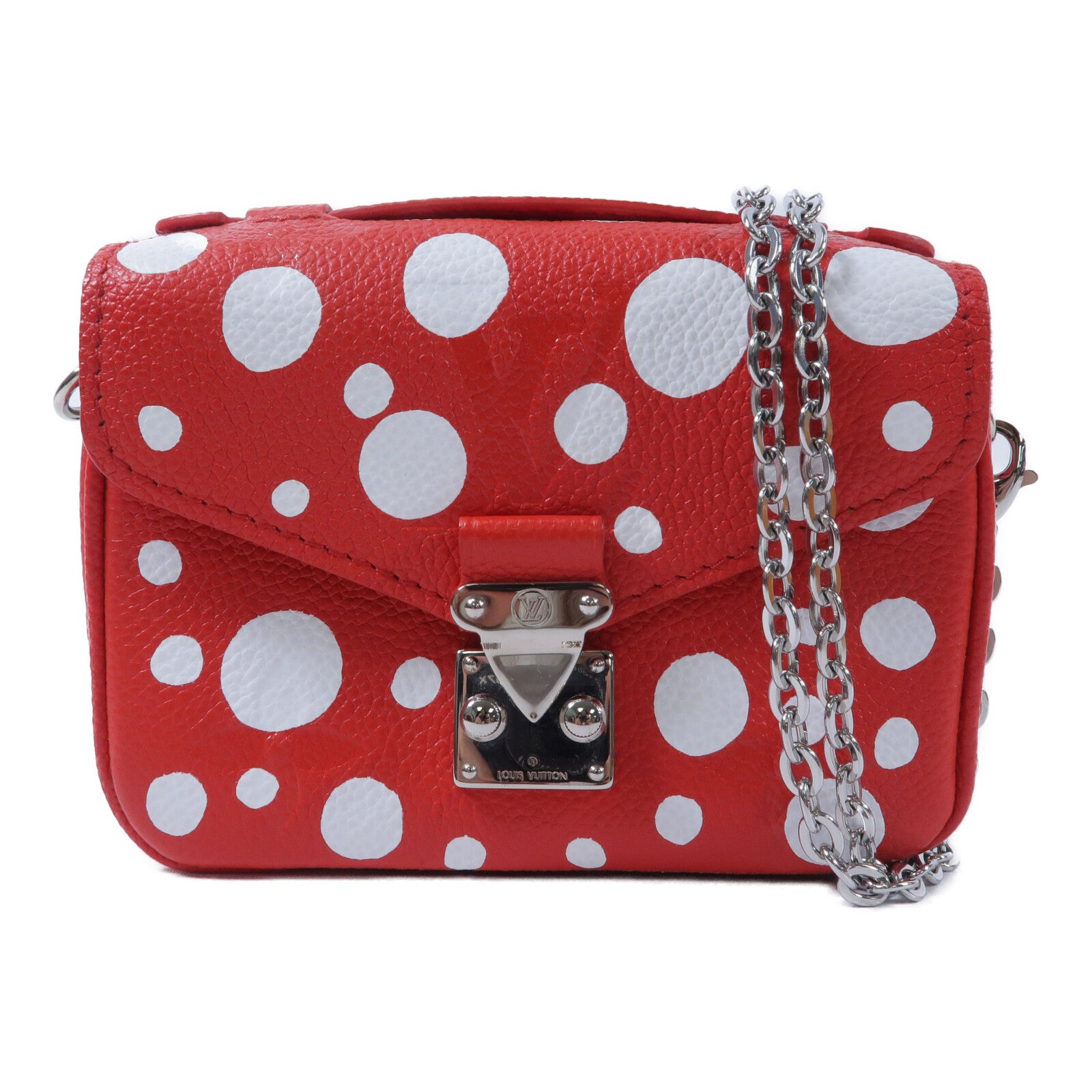LOUIS VUITTON Monogram Empreinte LV x YK Micro Metis鏈帶肩背袋
