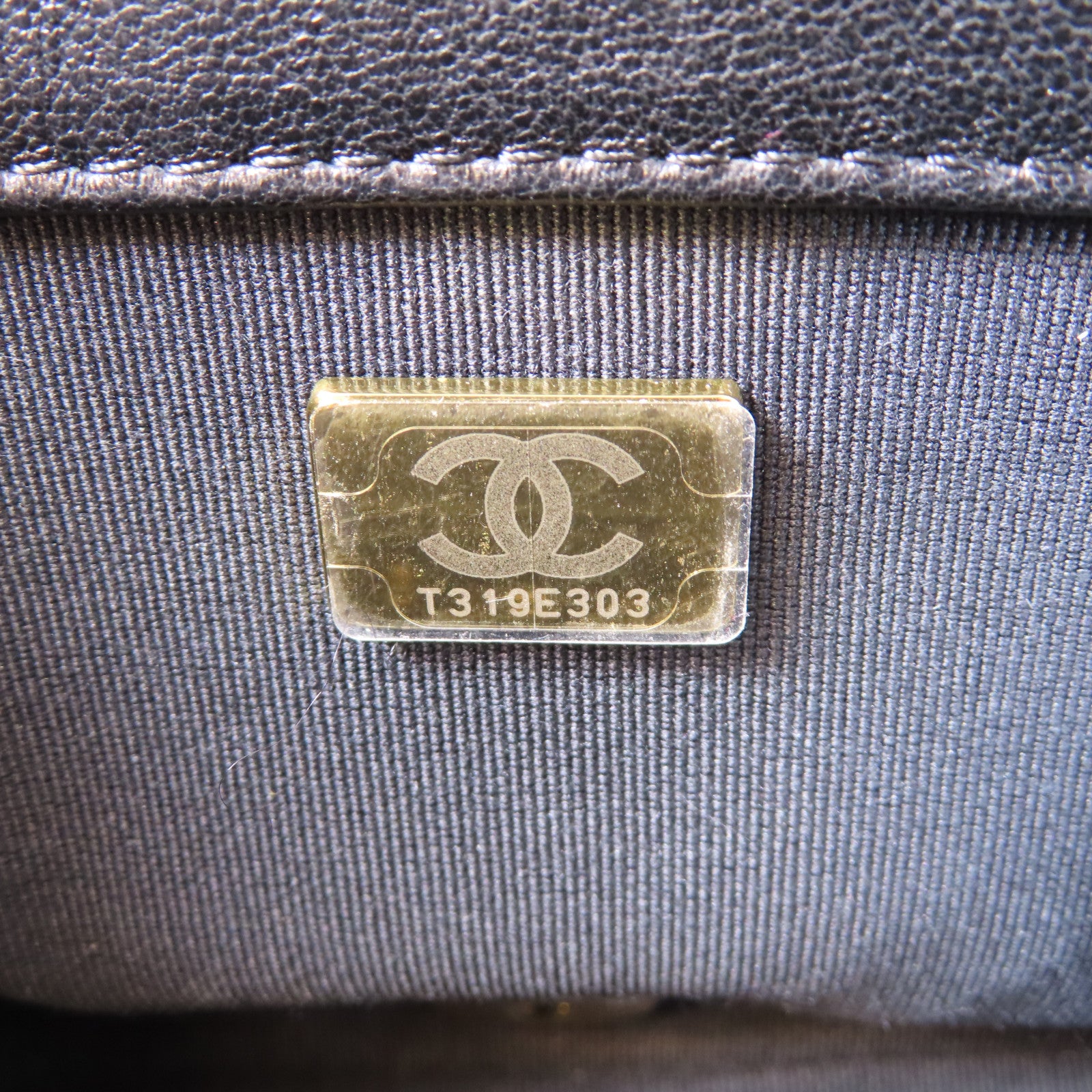 CHANEL 【激減優惠】菱格羊皮皮革2 Way Chain Shoulder金扣鏈帶手挽肩背兩用袋黑色
