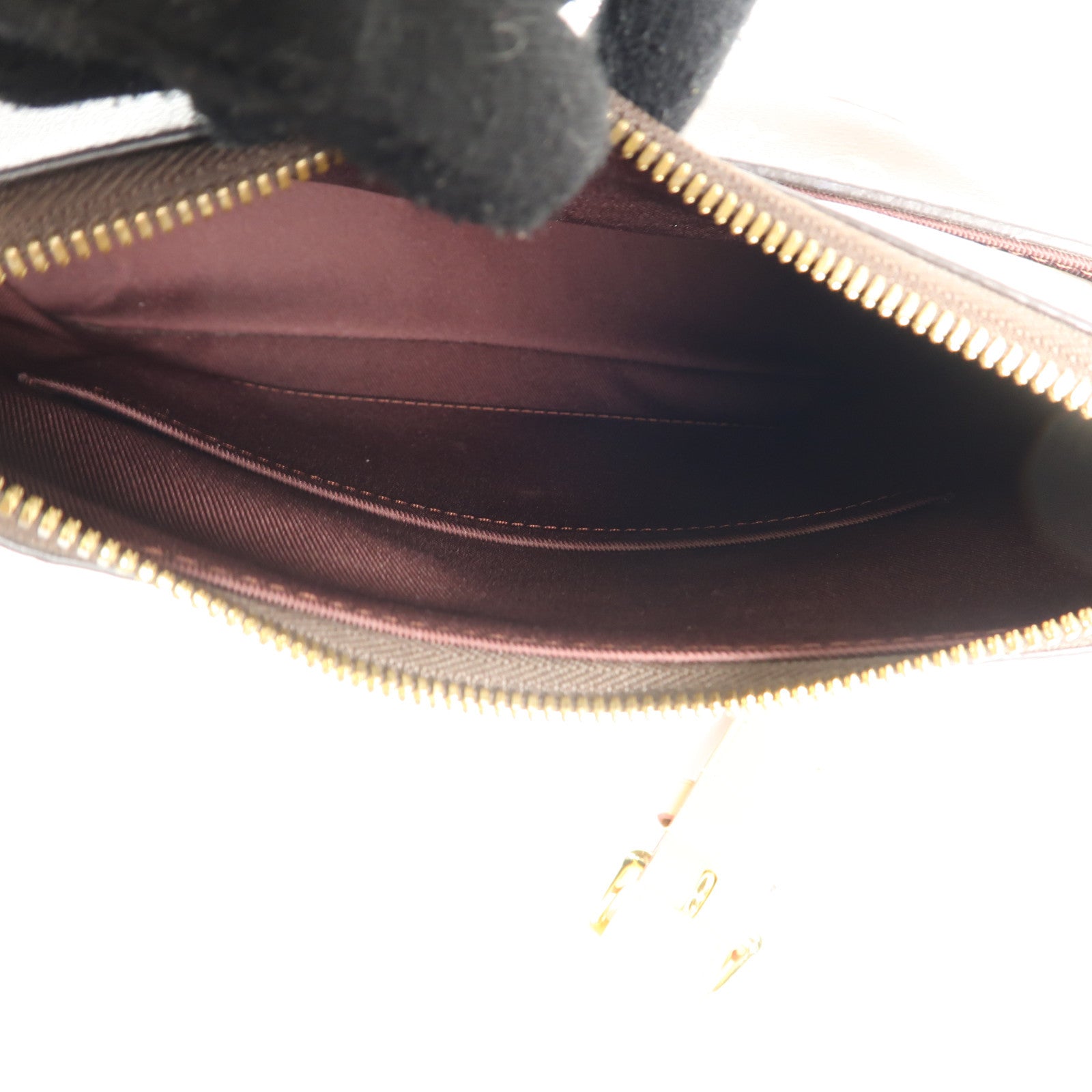 LOUIS VUITTON Monogram Macassar Odeon PM金扣手挽袋