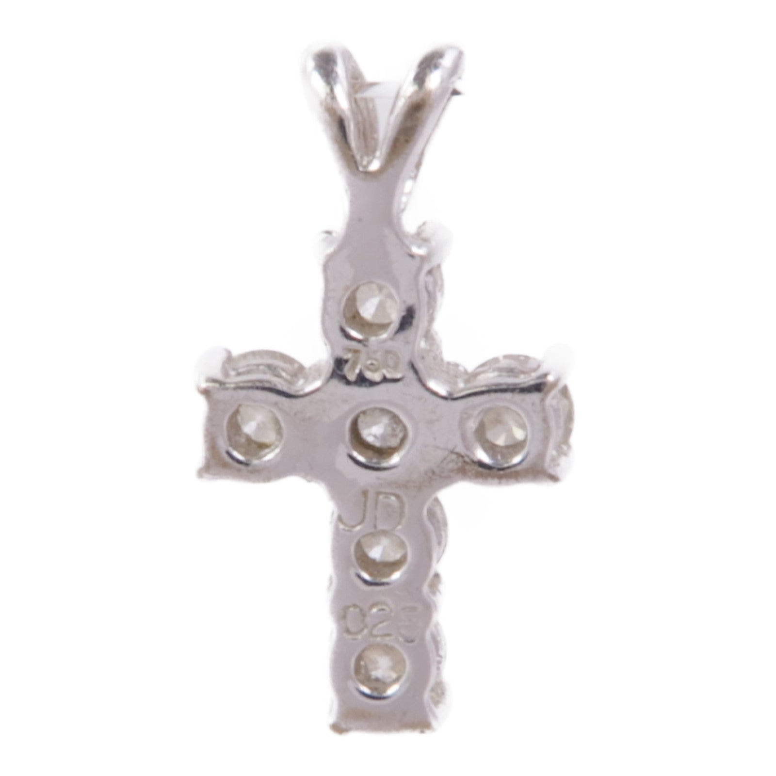 JEWELRY 18K白金Diamond Pendant Top鑽石吊墜