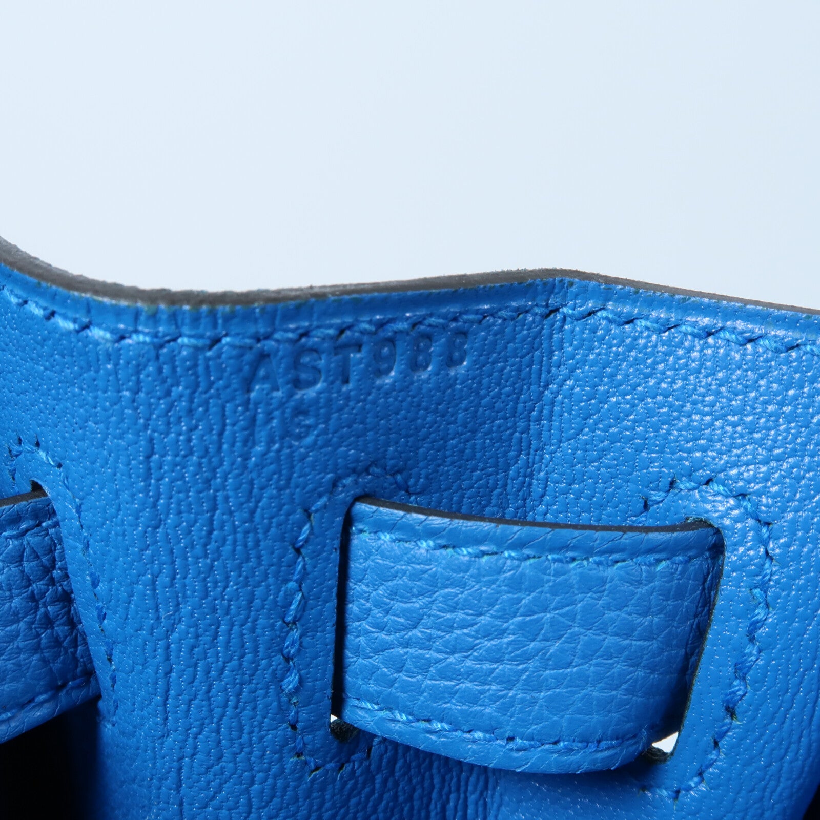 HERMES Togo皮革Kelly 28手挽肩背兩用袋Bleu Zanzibar