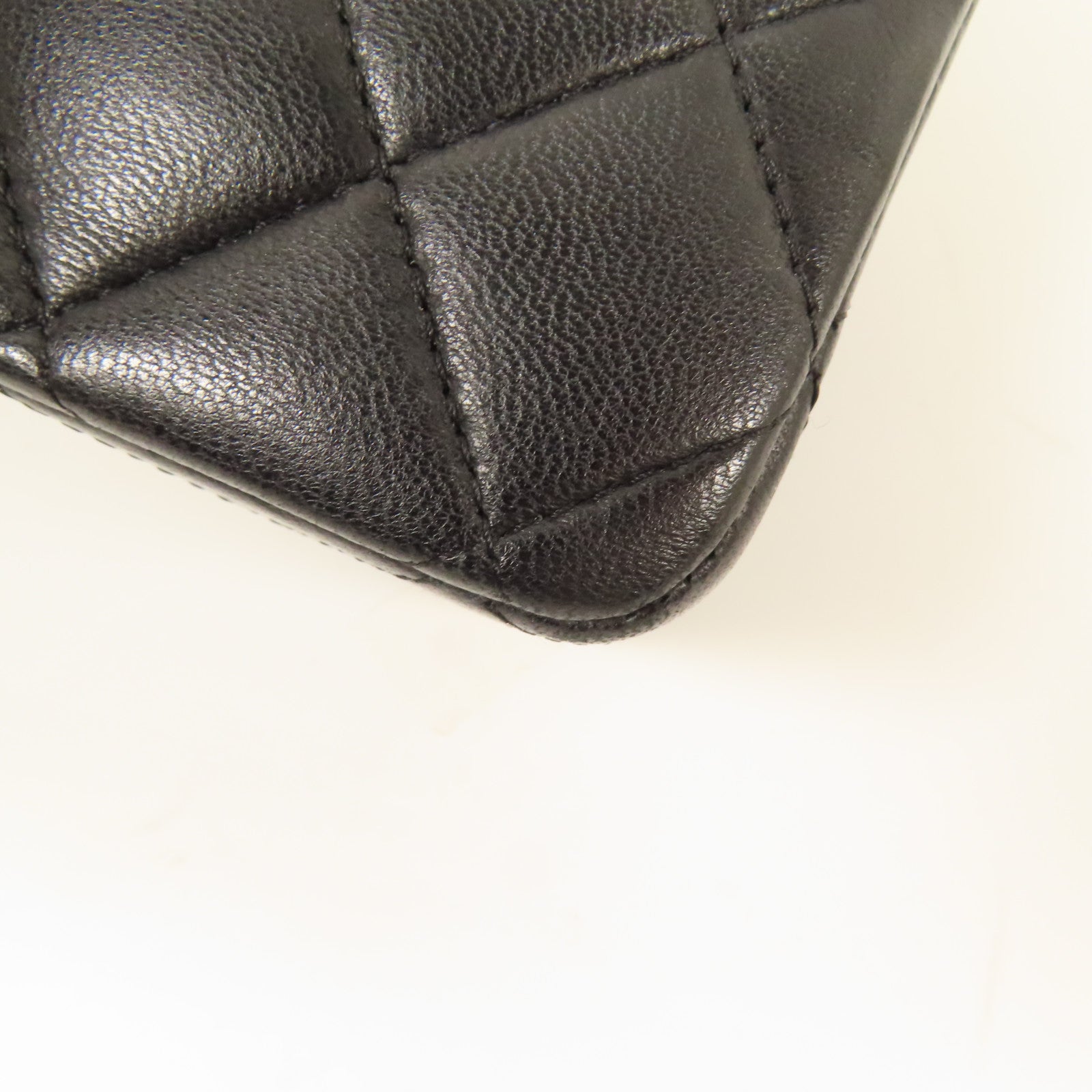 CHANEL 羊皮皮革Classic 25銀扣鏈帶肩背袋