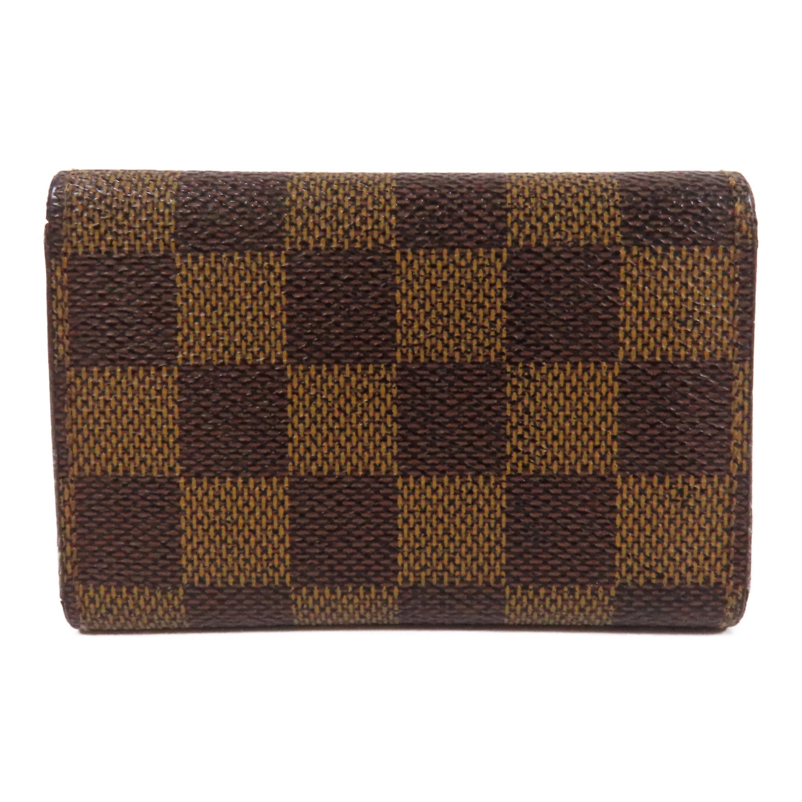 LOUIS VUITTON Damier 6 Key Holder金扣鎖匙包啡色