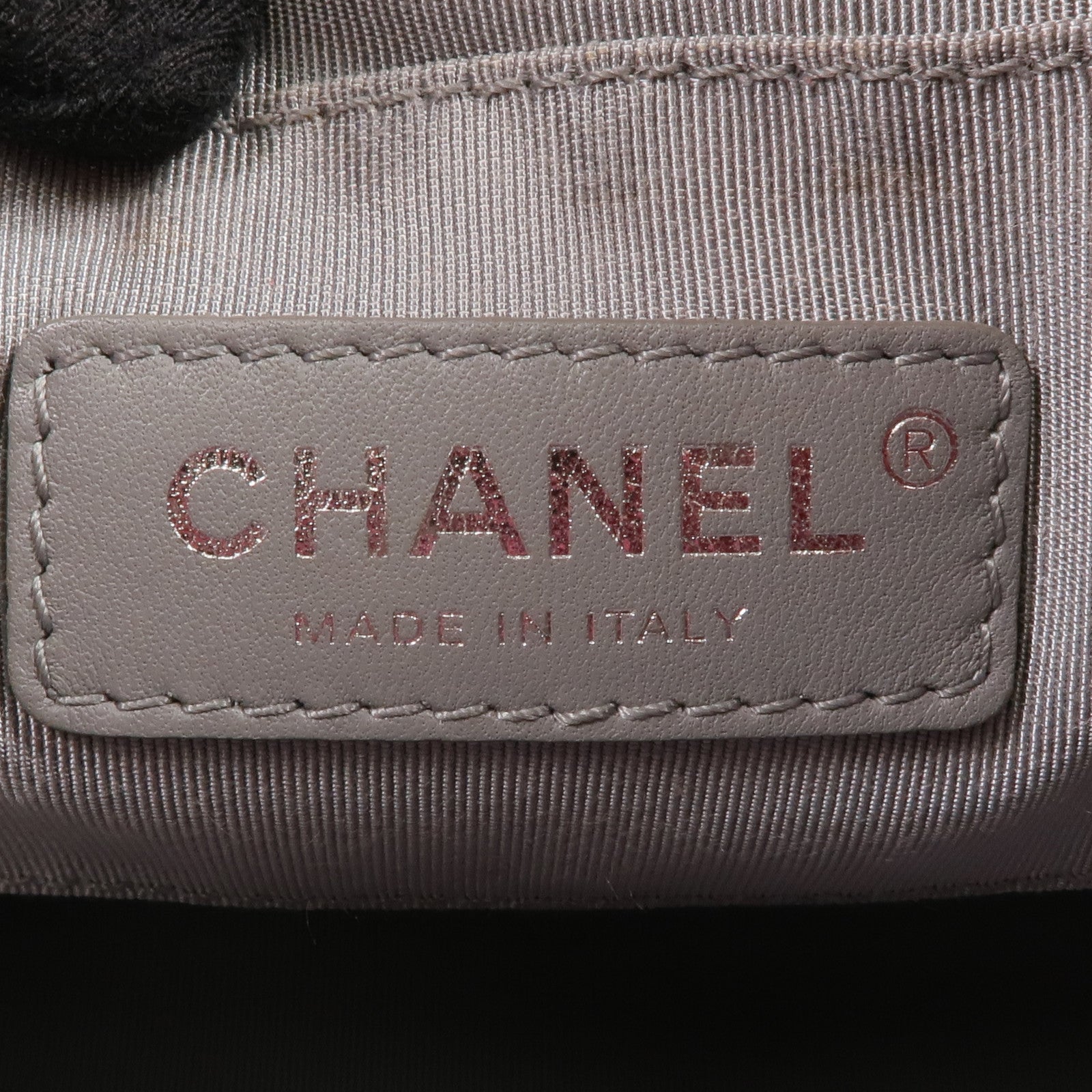 CHANEL 牛皮皮革Bucket Bag銀扣手挽肩背兩用袋