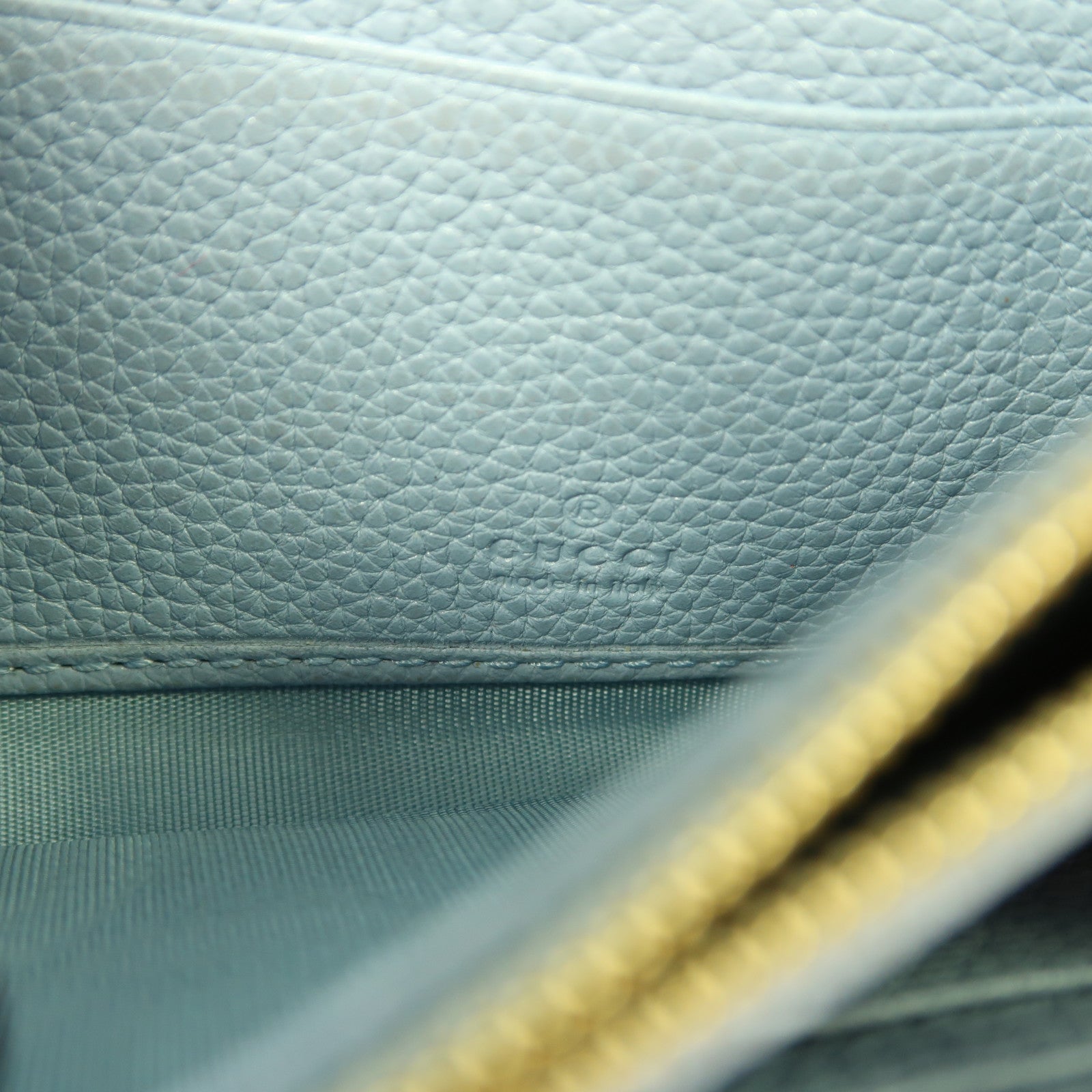 GUCCI 牛皮皮革Long Wallet金扣長錢包