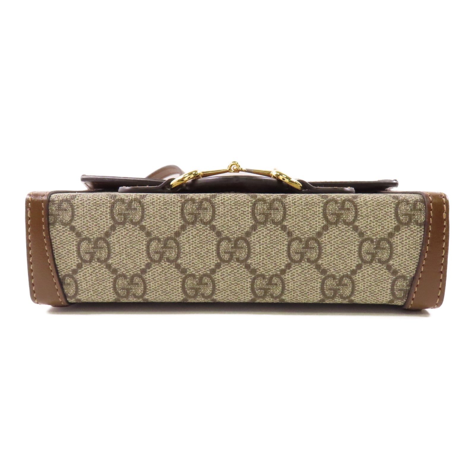 GUCCI 塗層帆布Horsebit 1955 Mini Bag金扣肩背袋
