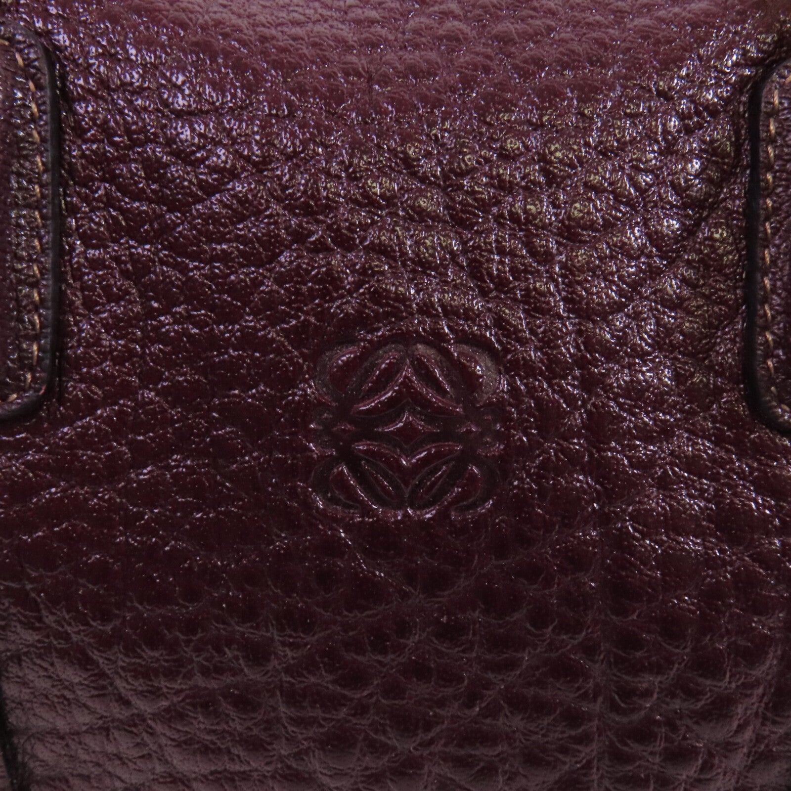 LOEWE 牛皮皮革Shoulder Bag金扣手挽肩背兩用袋