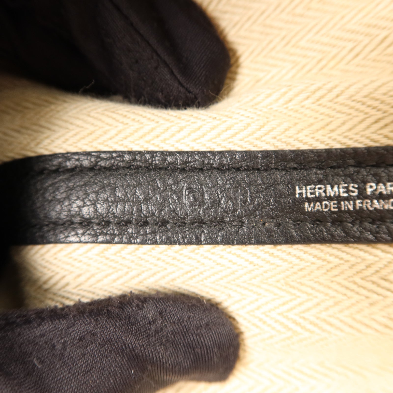 HERMES Negonda皮革GardenParty PM銀扣手挽袋