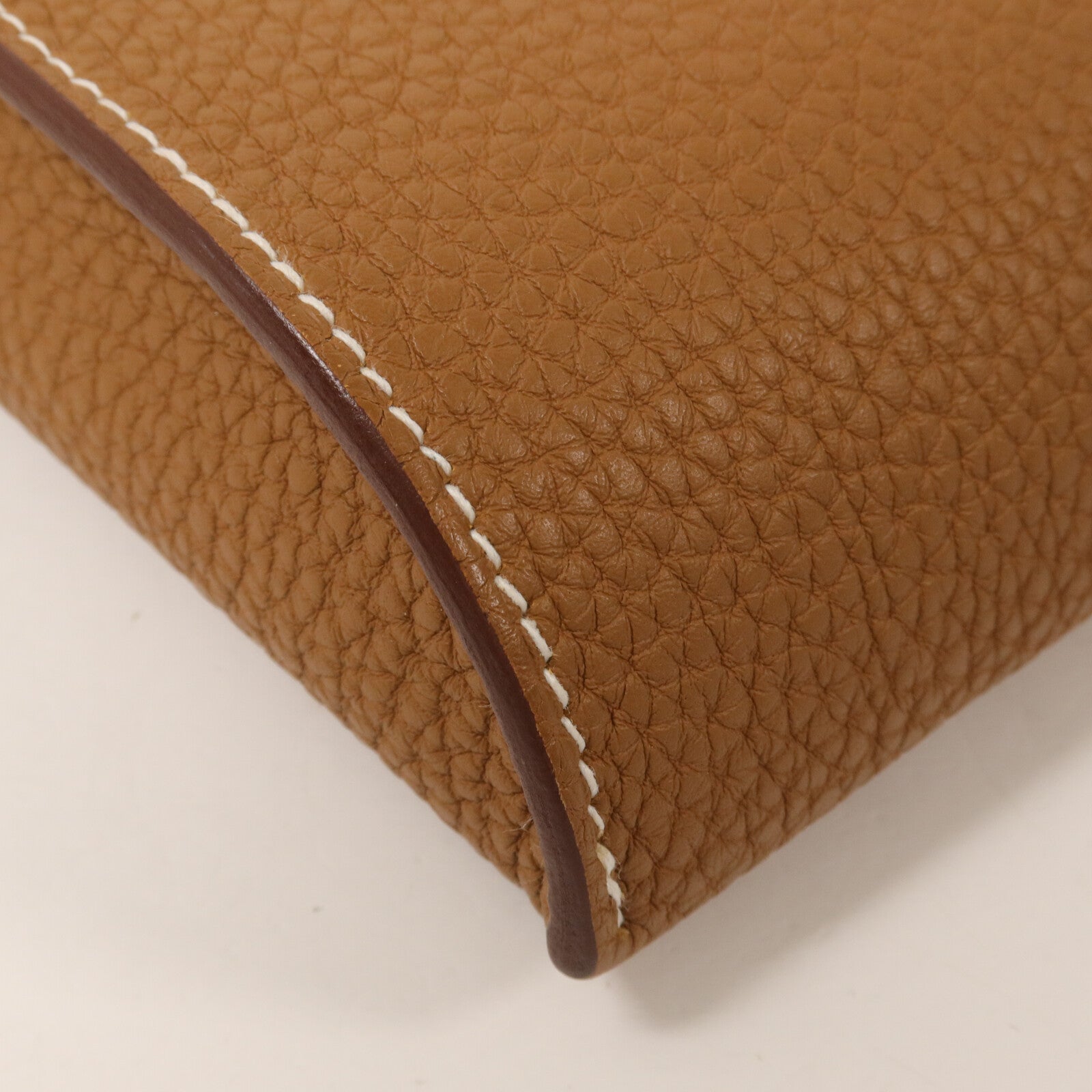 HERMES Togo皮革Videpoches肩背袋Gold