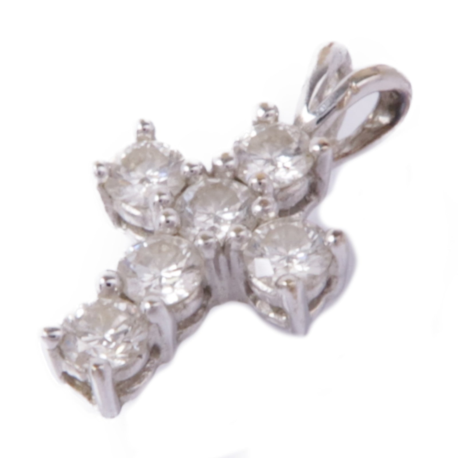 JEWELRY 18K白金Diamond Pendant Top鑽石吊墜