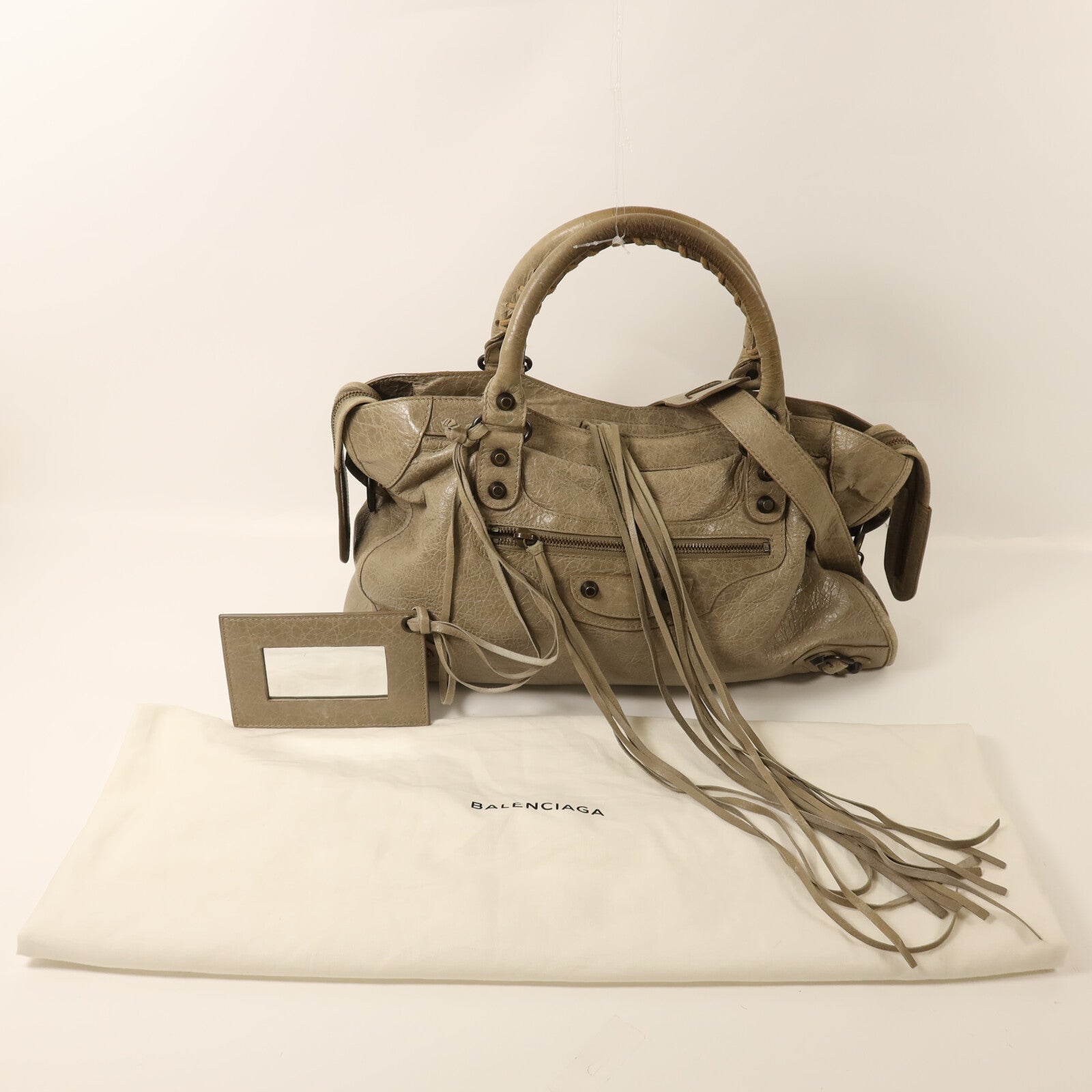 BALENCIAGA 牛皮皮革City手挽肩背兩用袋