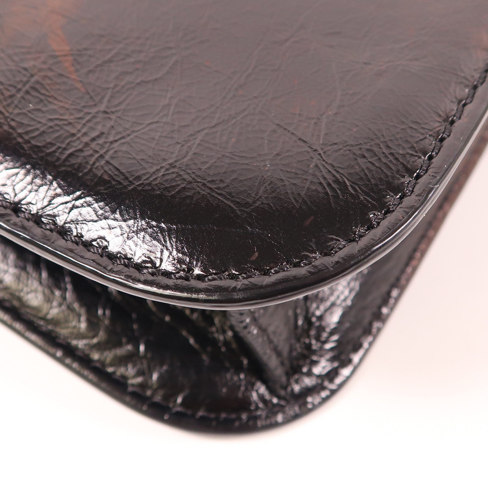 Valentino 皮革Chain Shoulder鏈帶肩背袋