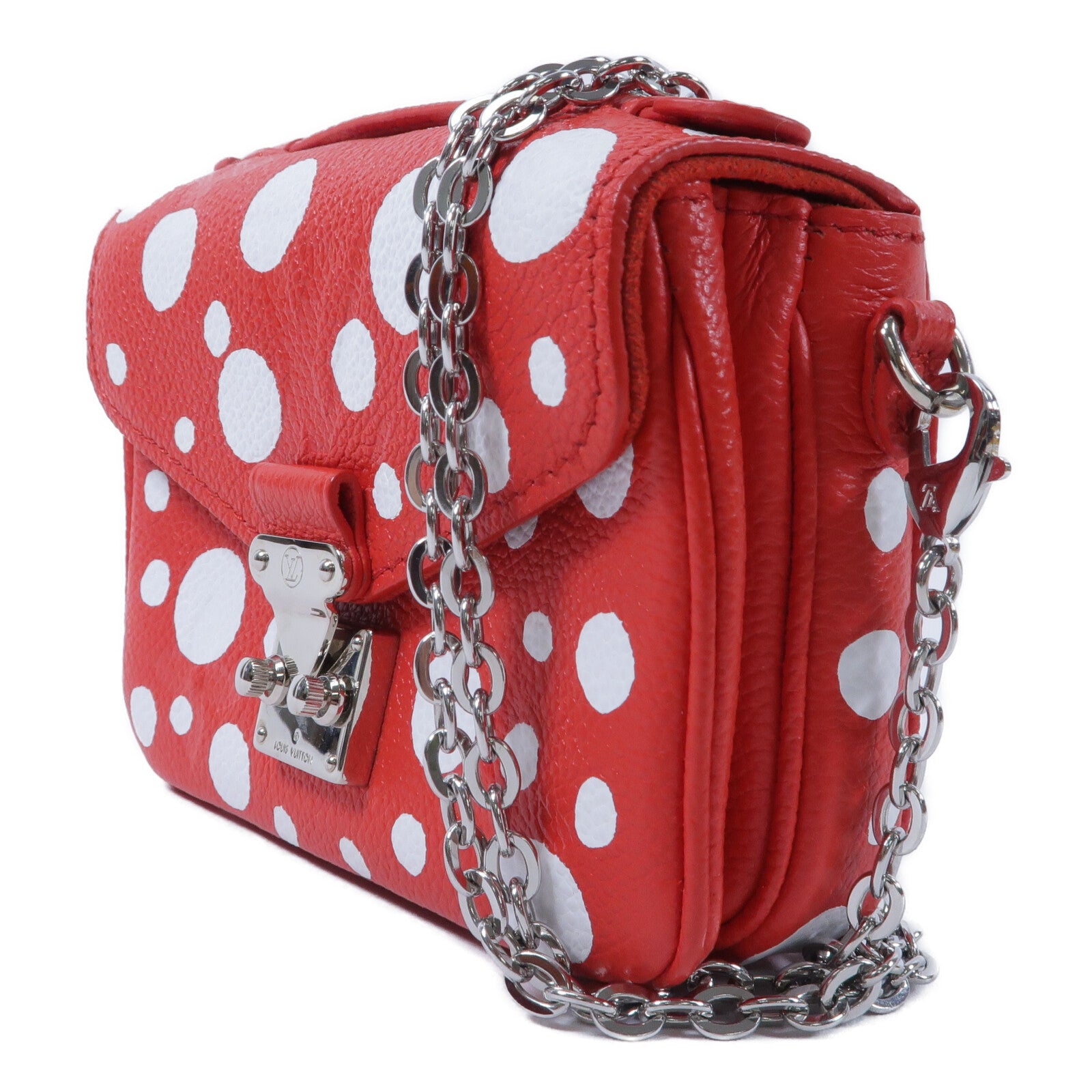 LOUIS VUITTON Monogram Empreinte LV x YK Micro Metis鏈帶肩背袋