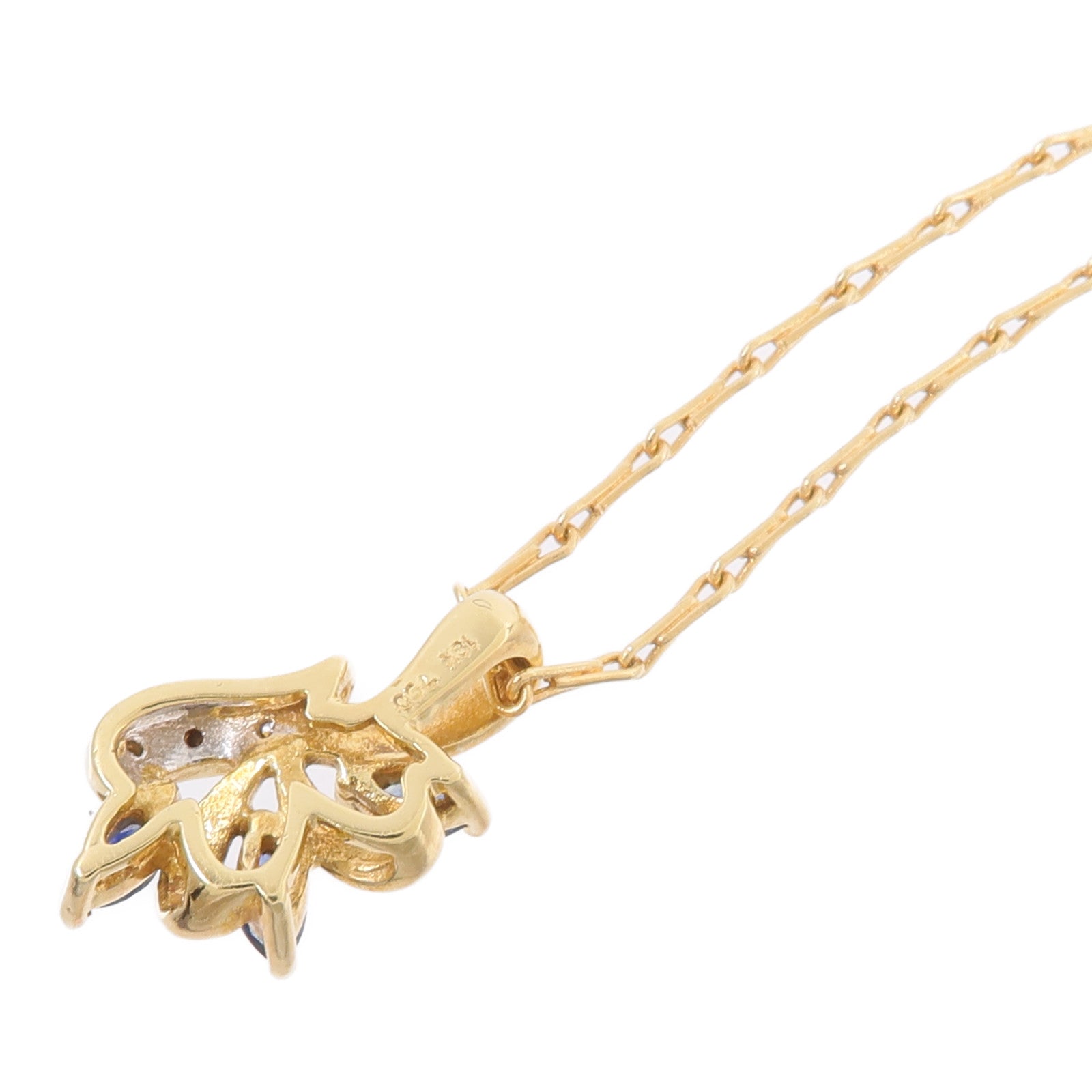 JEWELRY 18K黃金/白金Sapphire Necklace藍寶石項鍊