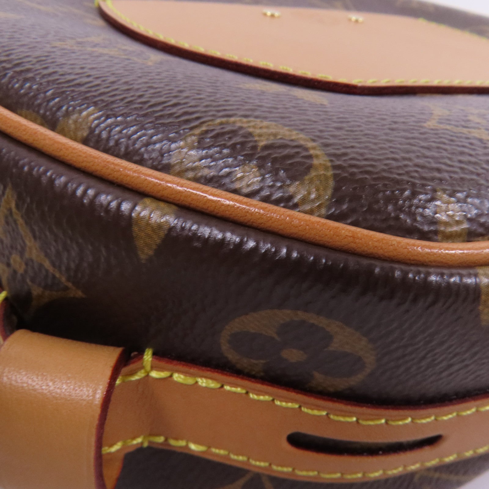 LOUIS VUITTON Monogram Boite Chapeau Souple金扣肩背袋棕色