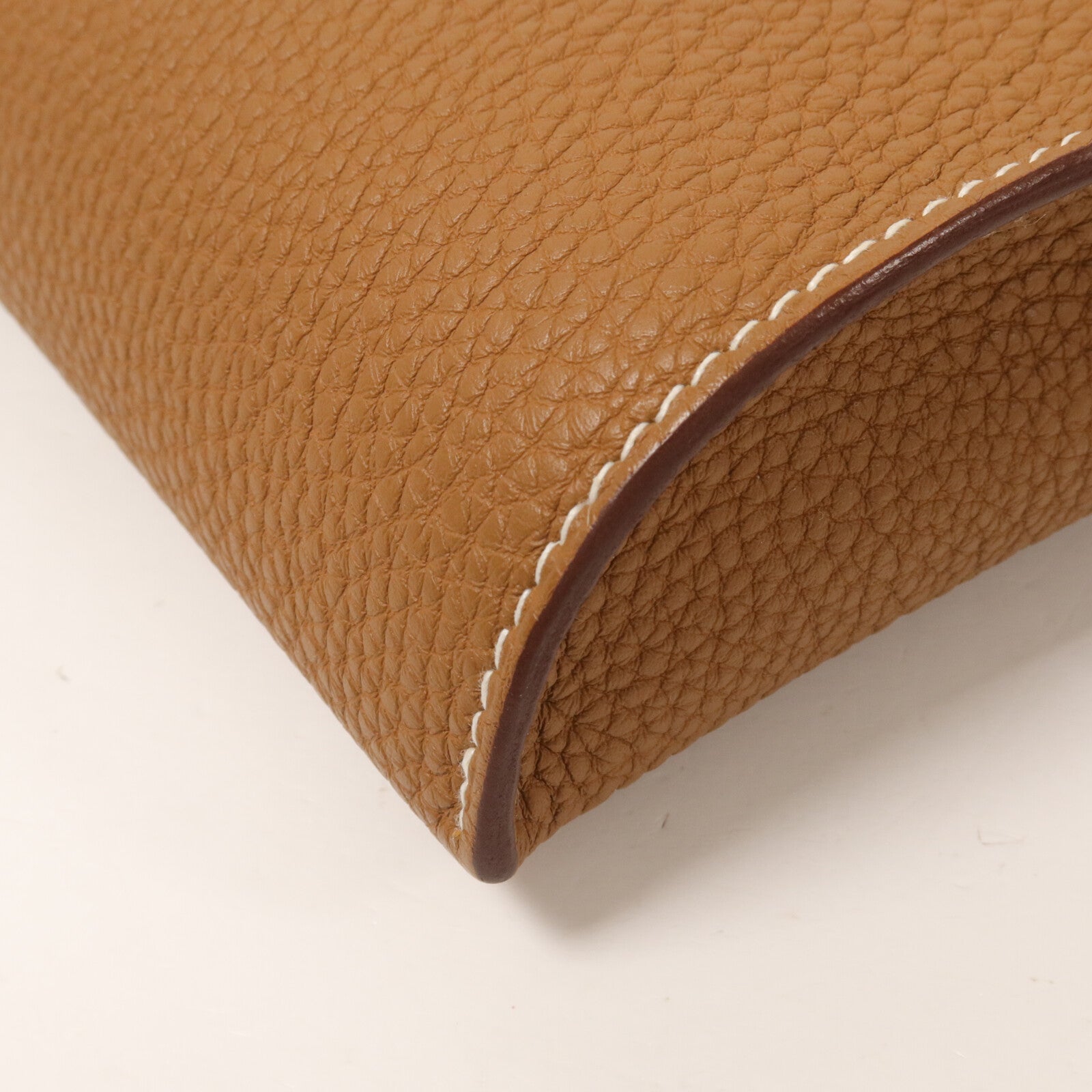 HERMES Togo皮革Videpoches肩背袋Gold