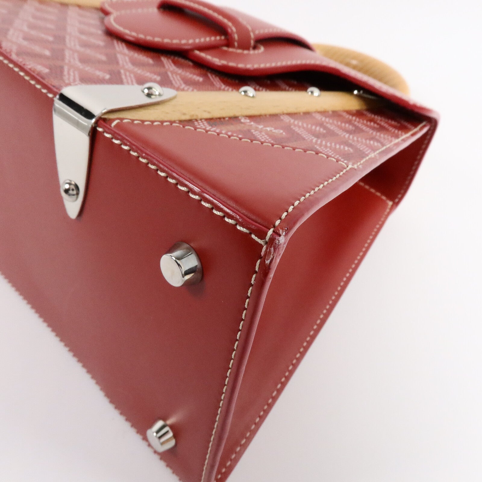 GOYARD 塗層帆布Saigon Structured PM手挽肩背兩用袋
