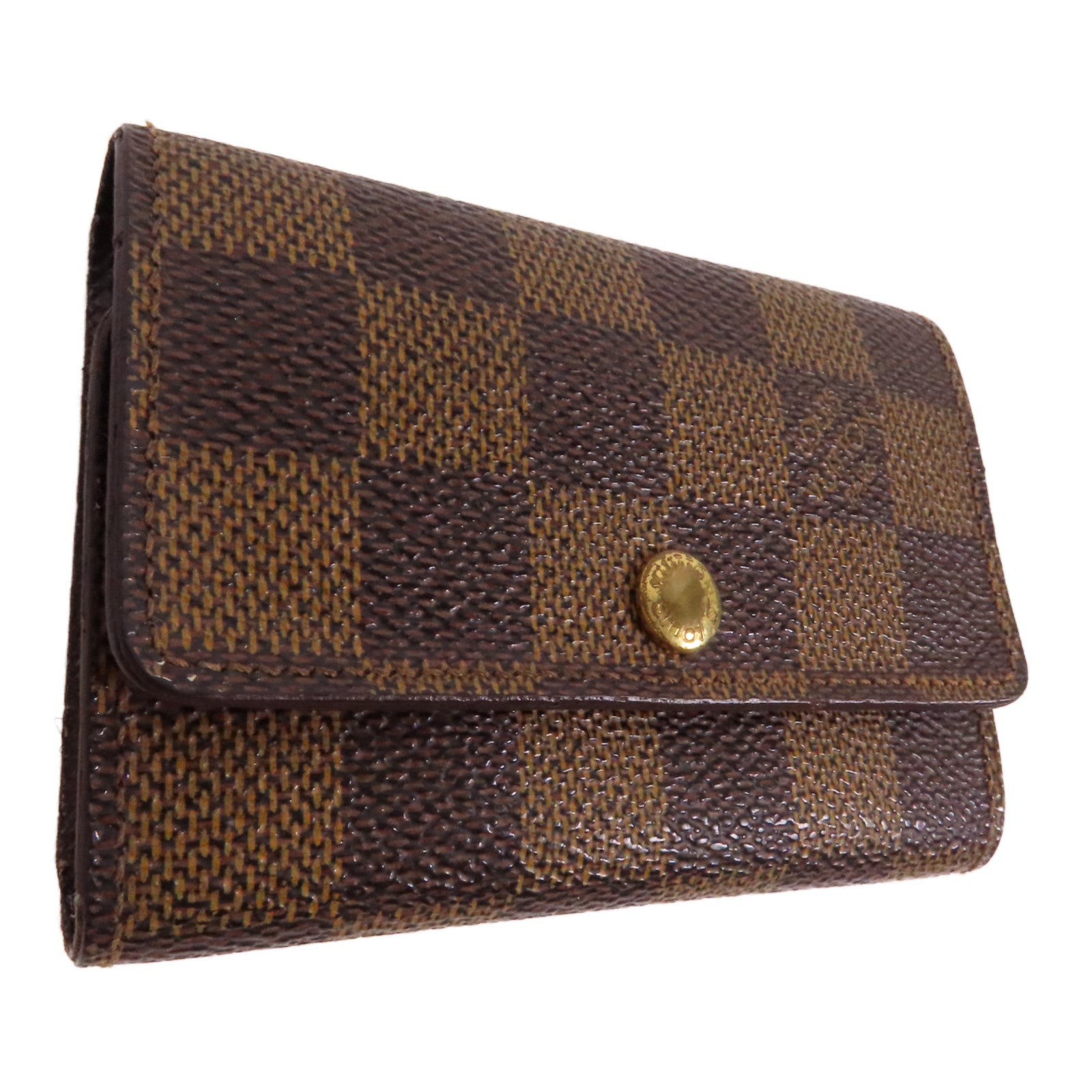 LOUIS VUITTON Damier 6 Key Holder金扣鎖匙包啡色