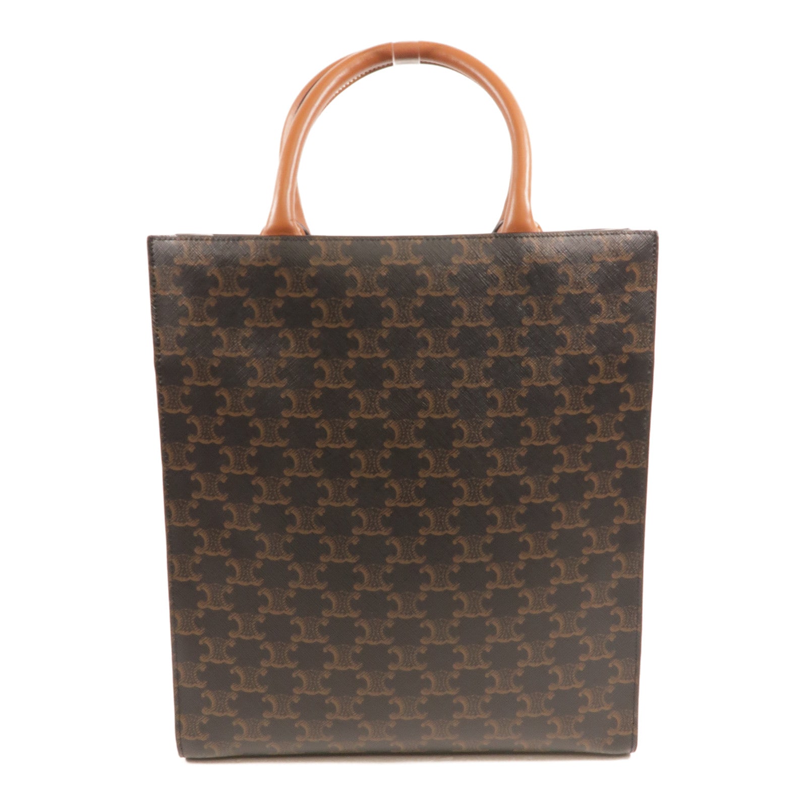 CELINE 塗層帆布Triomphe Cabas Tote Bag金扣手挽肩背兩用袋